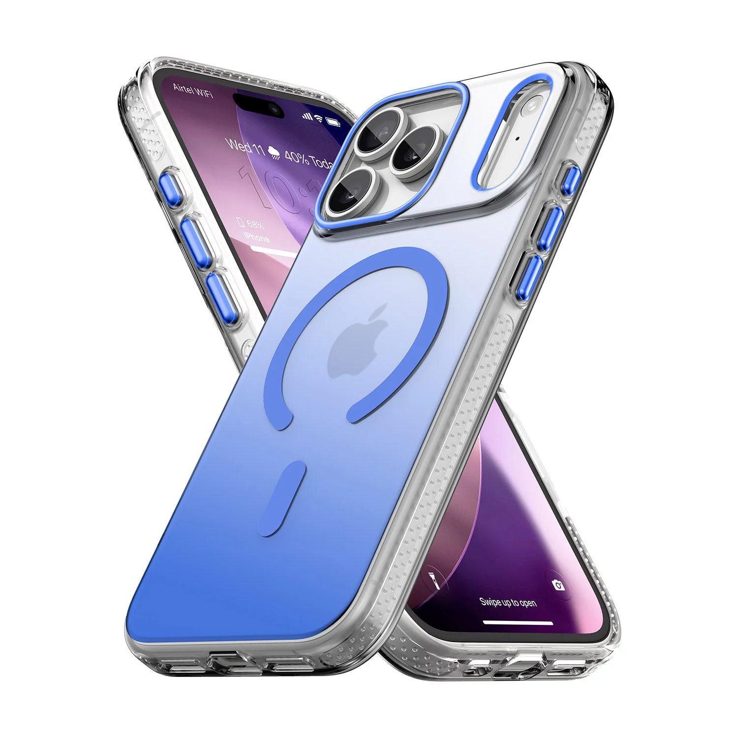 Vaku Luxos ® Apple iPhone 17 Pro Max Triton Magpro Dual Matte Tone Scratch Resistant Camera Screen Protector Shockproof Protective Back Cover - Image 2