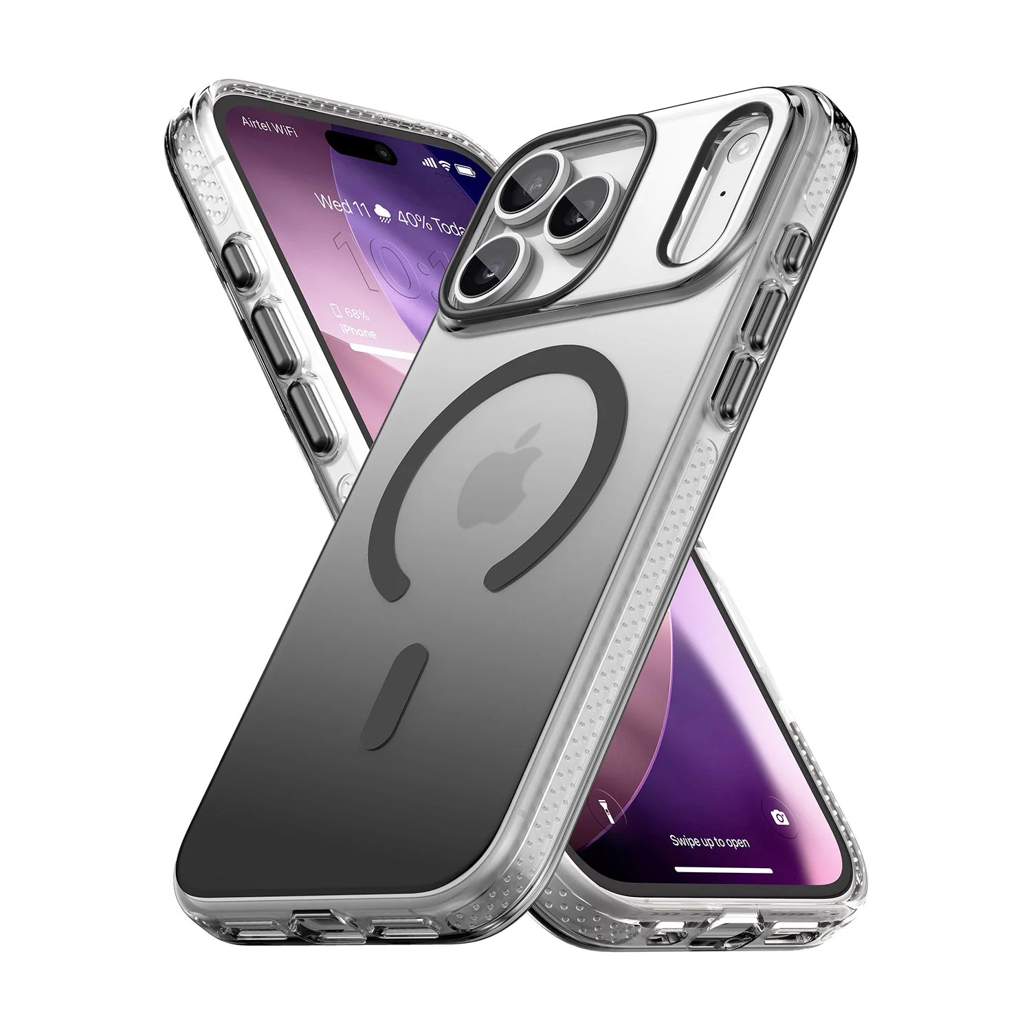 Vaku Luxos ® Apple iPhone 17 Pro Triton Magpro Dual Matte Tone Scratch Resistant Camera Screen Protector Shockproof Protective Back Cover - Image 3