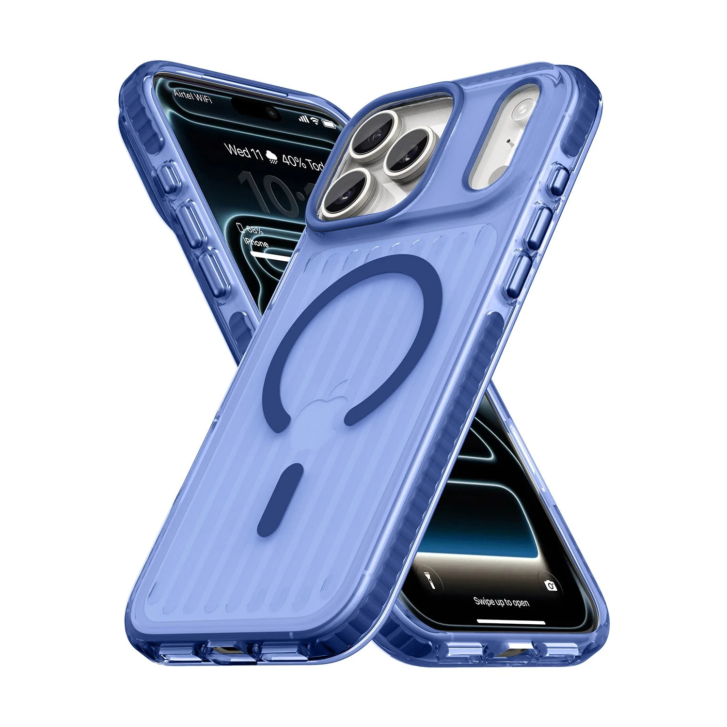 Vaku Luxos ® Apple iPhone 17 Pro Zyden Magpro Scratch Resistant Military-Grade Protection Case With Metal Camera Ring Screen Protector Shockproof Back Cover - Image 3
