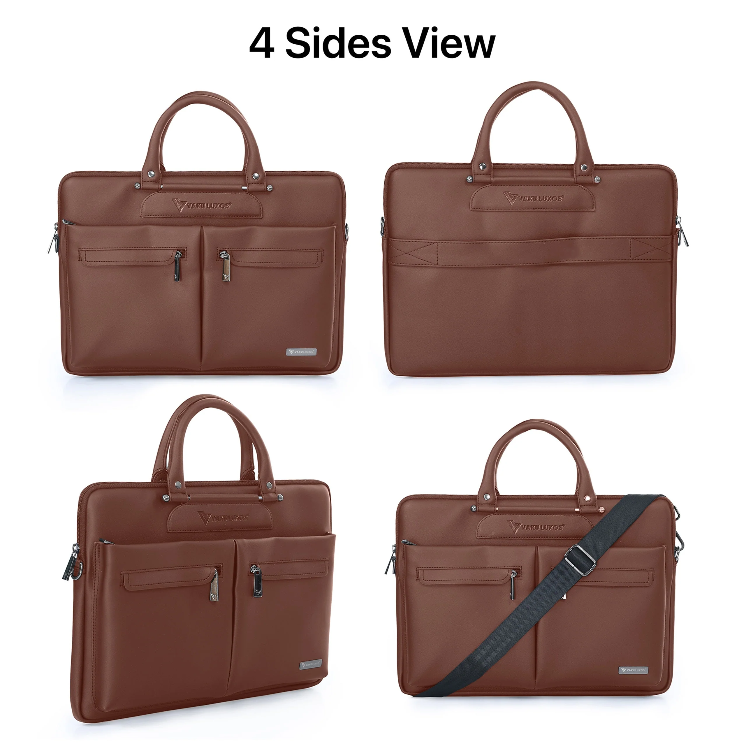 Vaku Luxos ® Marcella 16 inch Laptop Bag Sleeve Premium Messenger Bag For Men and Women - Image 5