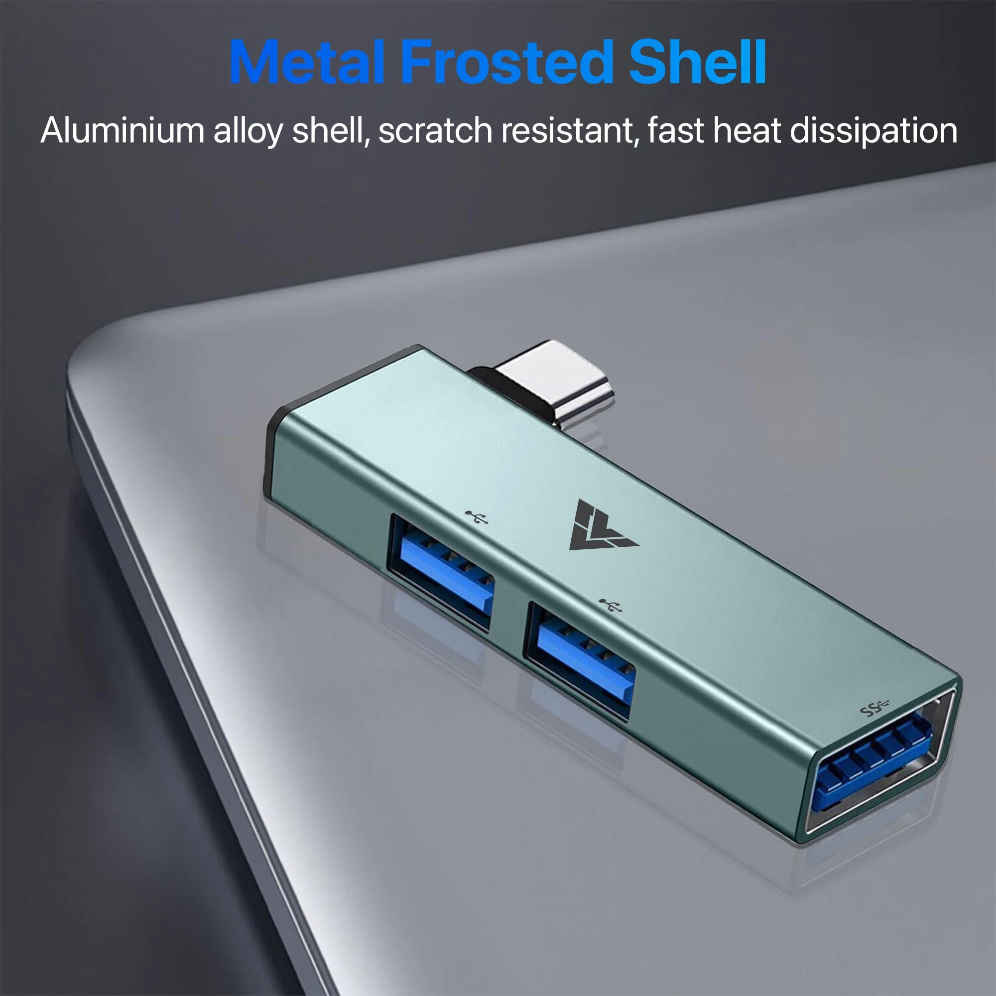 Vaku Luxos ® PORTEXEL 3-IN-1 USB HUB Multiport Adapter - Image 4