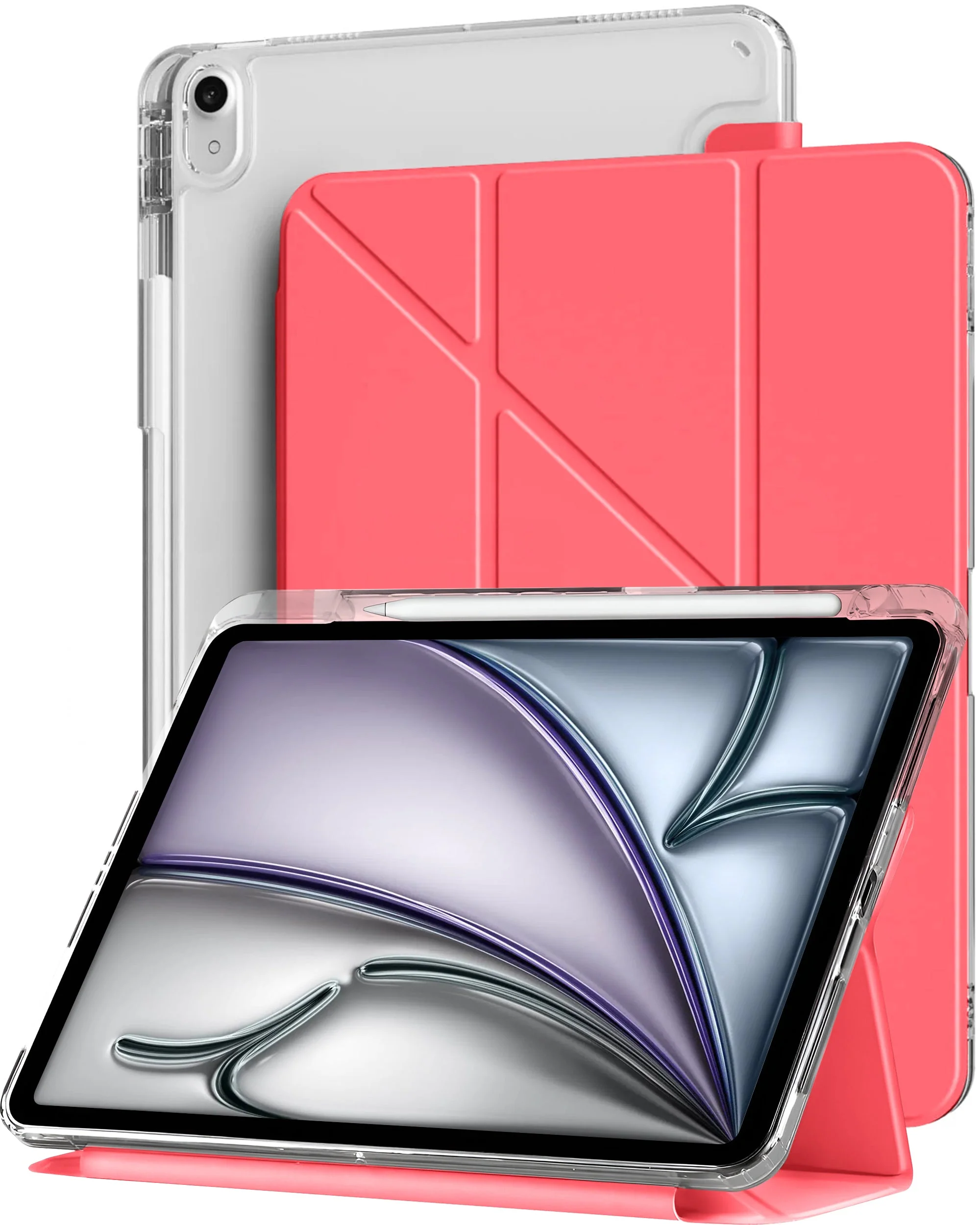 Vaku Luxos ® TRANSLUVO Y-FOLD iPad (A16) 11th/10th Generation (2025/2022) Free-Angle Viewing with Adjustable Stand 11-inch/10.9-inch Pencil Holder Case - Image 3