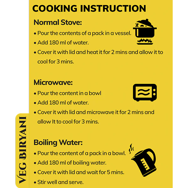 Veg Biryani Pack Of 4 - Image 4