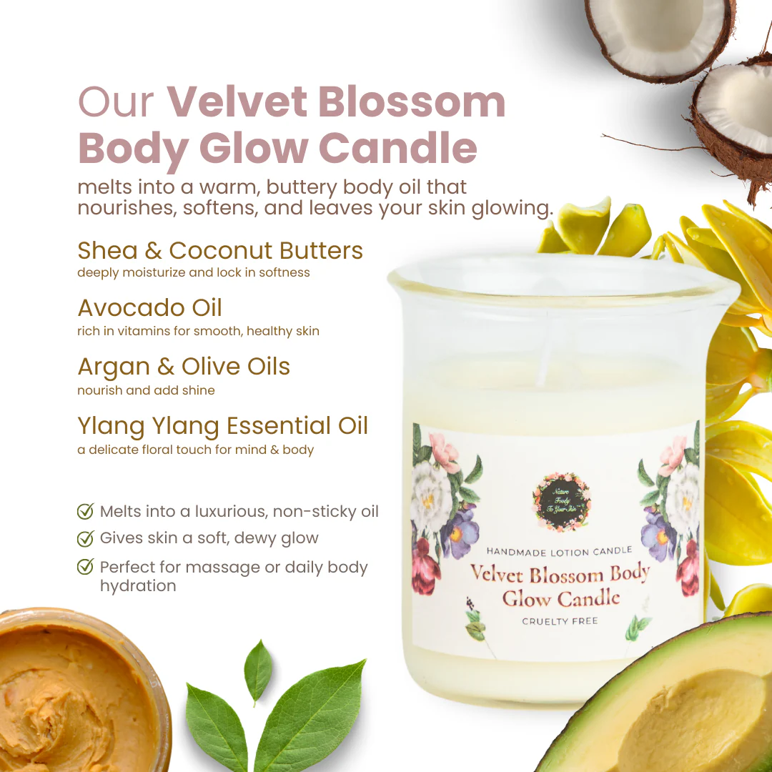 Velvet Blossom Body Glow Candle - Image 3
