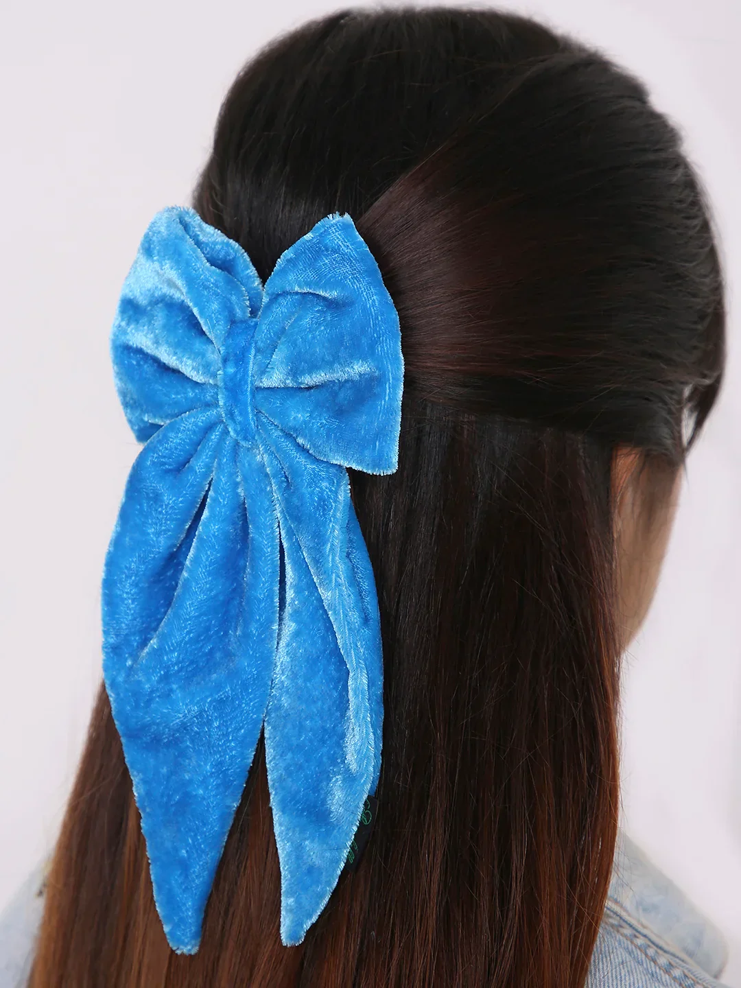 Velvet Long Tail Bow Hairpin: Anti-Breakage Hairclip - Image 24
