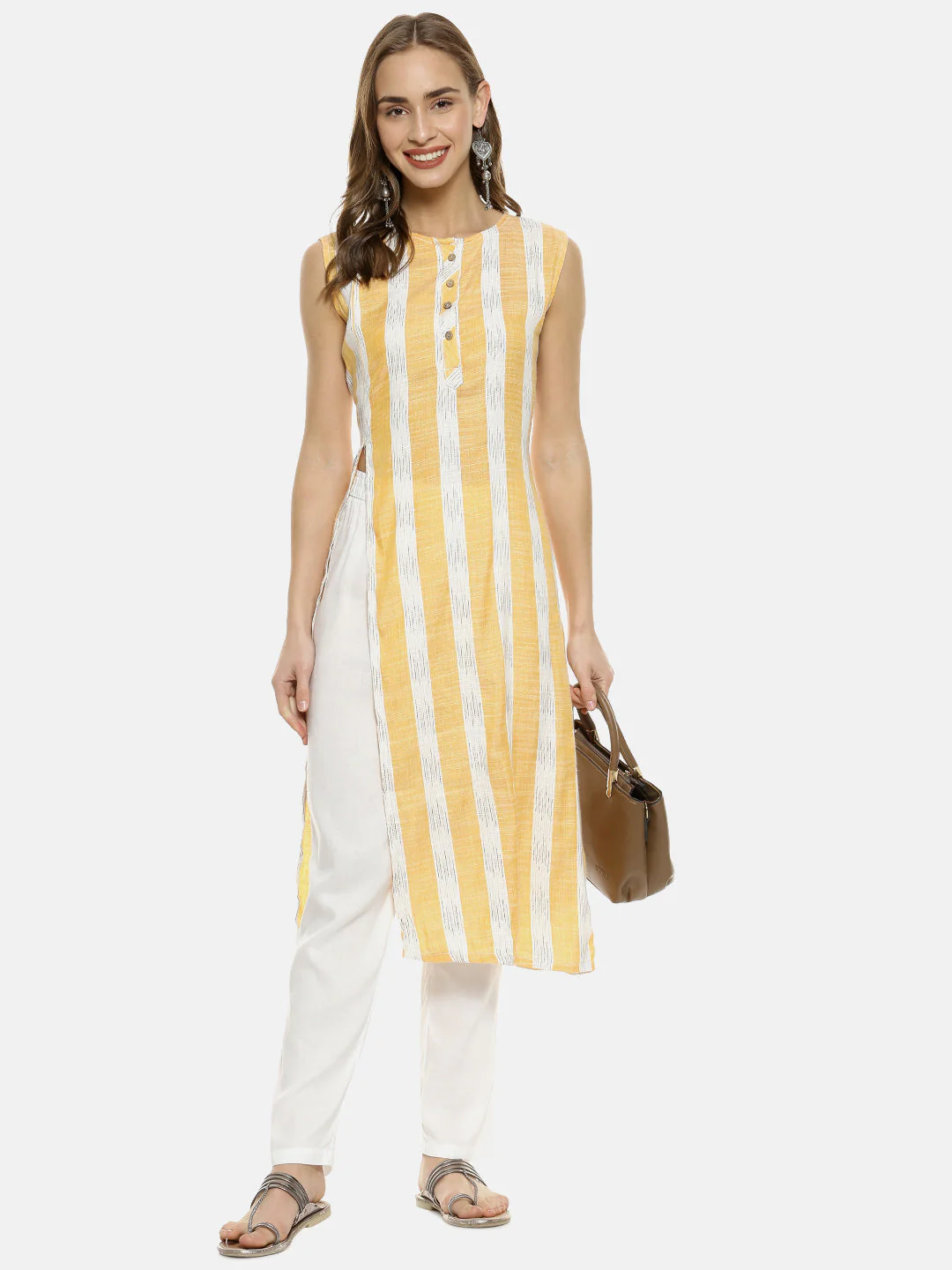 Vertical Striped Kurta - Image 3