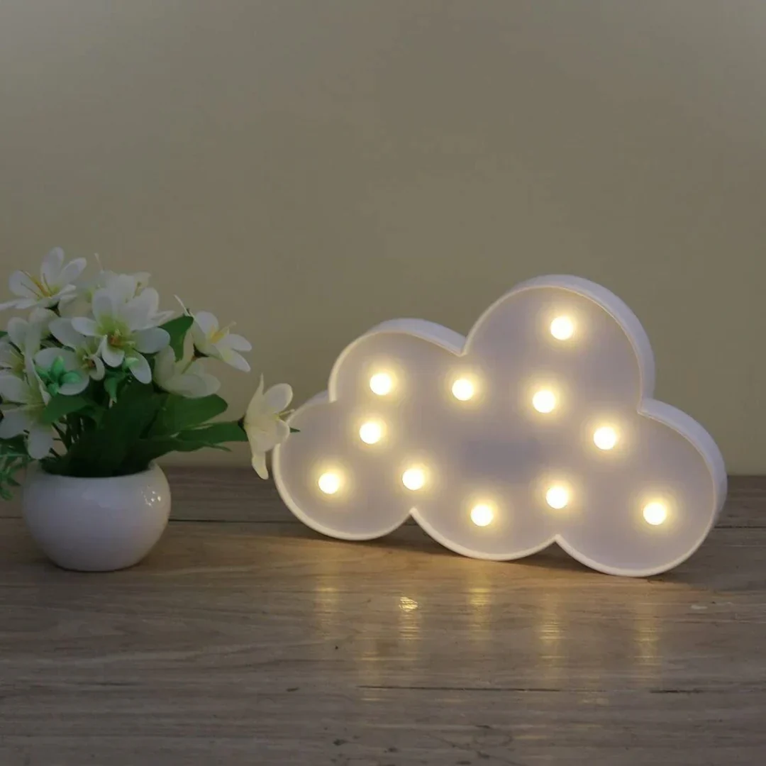 VibeCloud: Marquee LED Cloud Light with Warm White Glow for Home & Festive Décor - Image 7