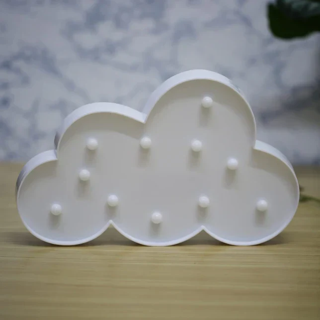 VibeCloud: Marquee LED Cloud Light with Warm White Glow for Home & Festive Décor - Image 9