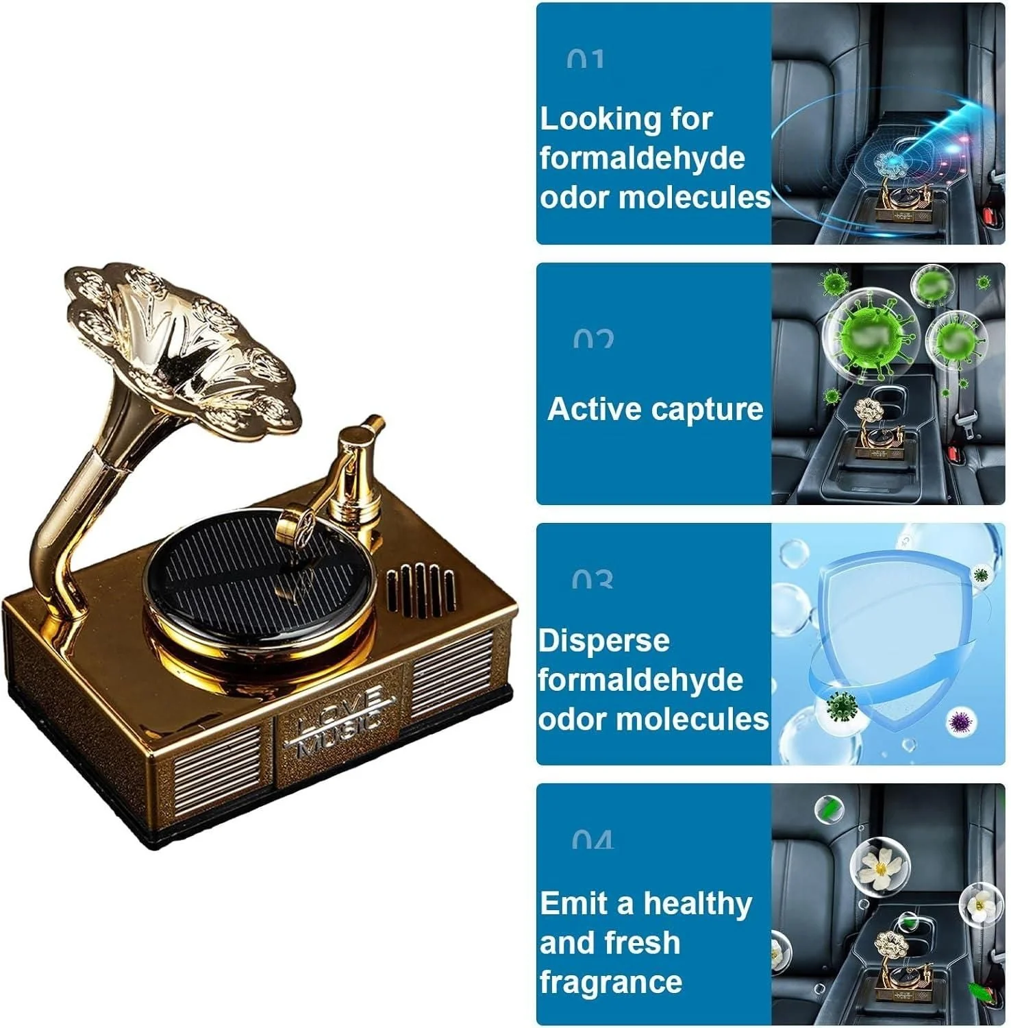 Vinyl: Vintage Phonograph Car Air Freshener - Image 4