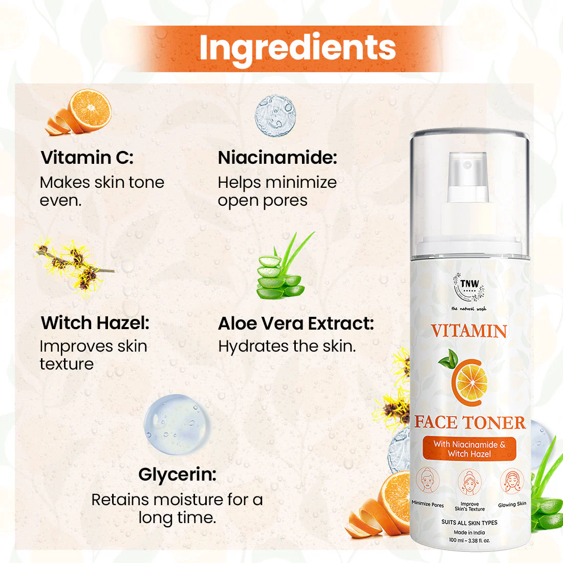 Vitamin C Toner With Niacinamide & Witch Hazel - Image 2