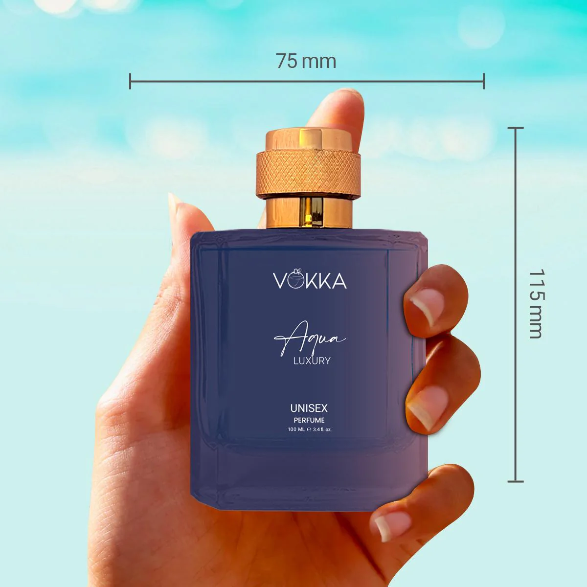 VOKKA Aqua 100 ml Unisex Luxury Long Lasting Aqua Perfume For Men And Women - Image 8