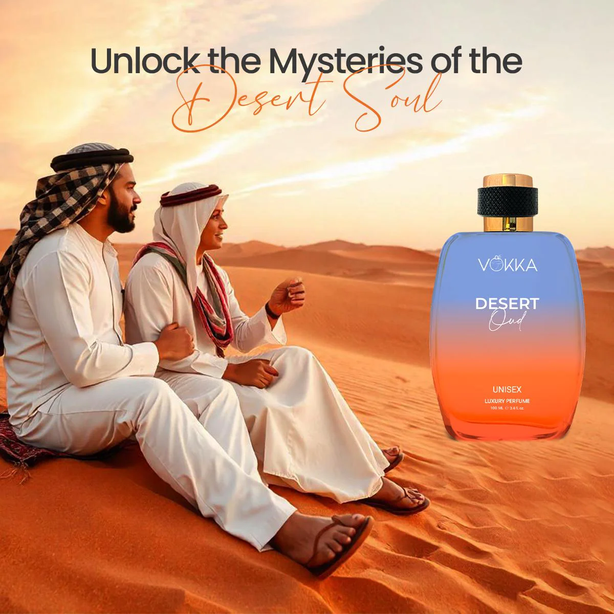 Vokka Desert Oud 100ml Unisex Perfume - Image 8