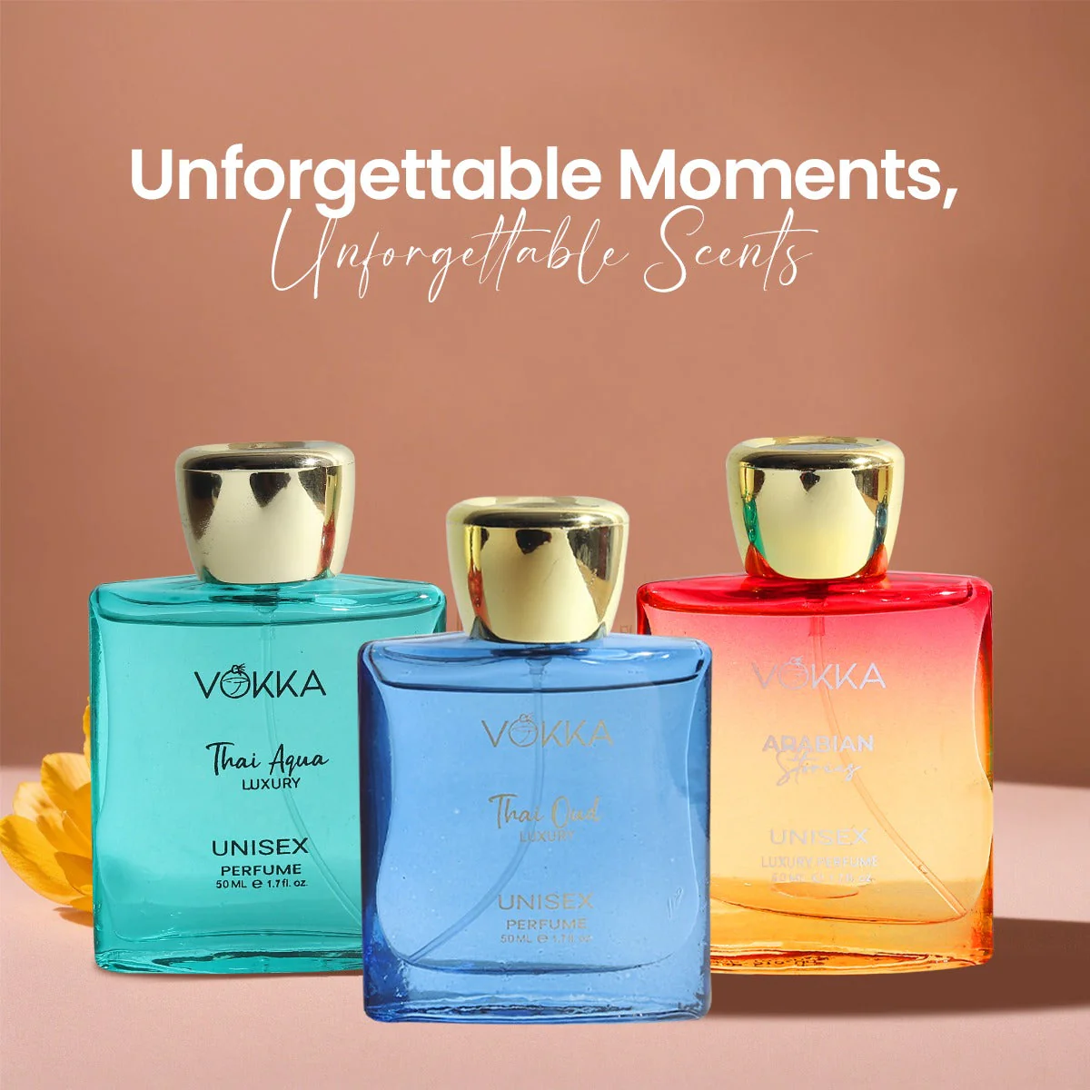 Vokka Gift of Love 150ml - 3 x 50ml Luxury Unisex Perfume Gift Set - Image 6
