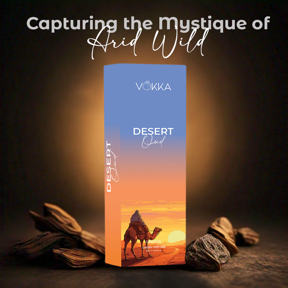 Vokka Pocket Perfume Desert Oud 8ml | Unisex Luxury Long Lasting Arabian Perfume For Men And Women | Arabic Woody Scent Eau De Parfum | EDP Fragrance for Gift | Notes: Spicy Agarwood Ambery - Image 7