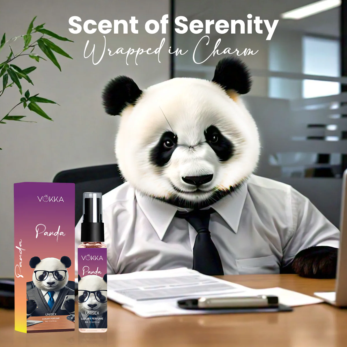Vokka Pocket Perfume Panda 8ml | Unisex Luxury Long Lasting Ambery Perfume For Men & Women | Sweet Amber Scent Eau De Parfum | EDP Fragrance for Gift | Notes: Saffron Amber Leathery - Image 7