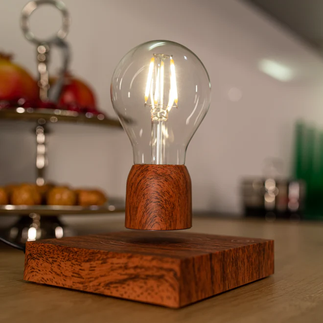 Volta: Magnetic Levitating Lightbulb with Rotating LED Glow for Home, Office & Unique Décor - Image 4