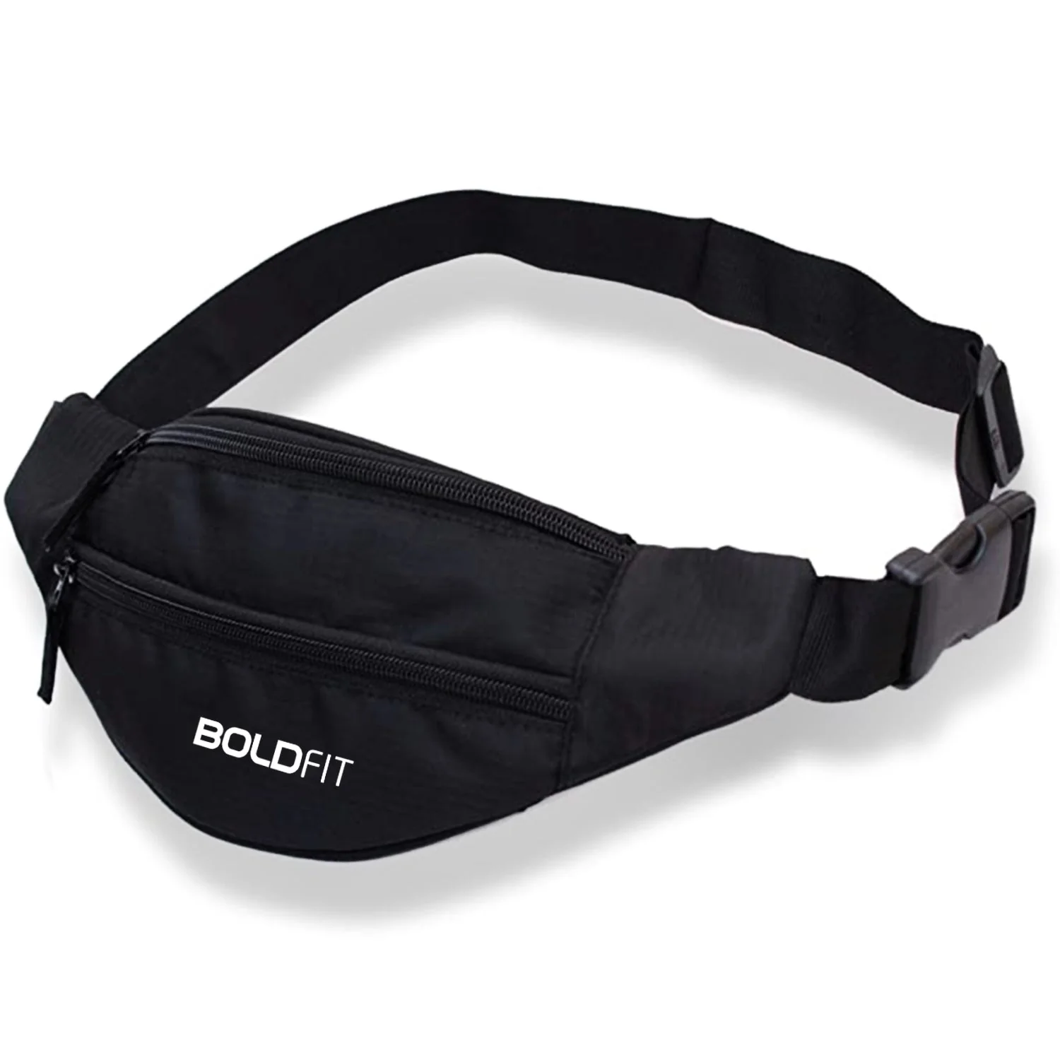 Waist Bag with 3 Pouch- Fanny Pack Black - Image 20