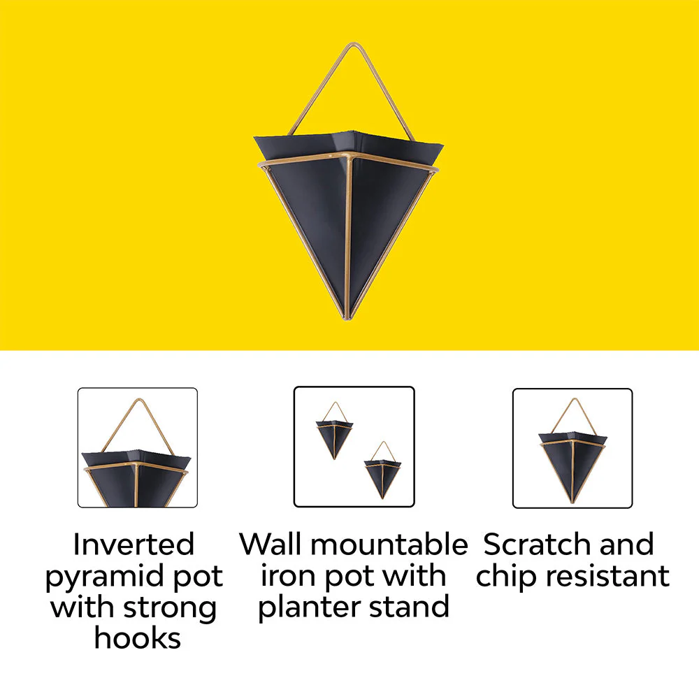 Wall Hanging Pyramid Planter | Set Of 2 - Image 5