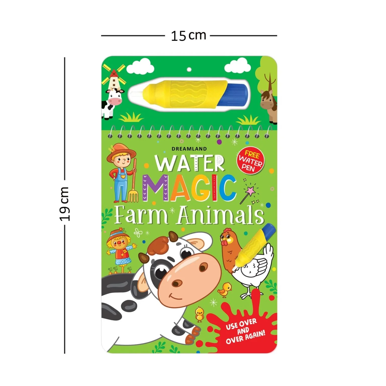 Water Magic Farm Animals- With Water Pen - Use over and over again - Image 2