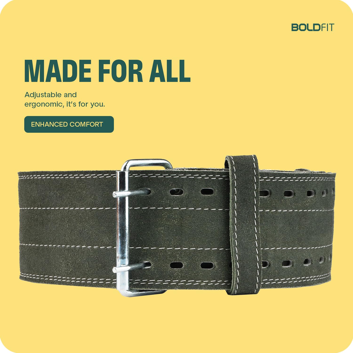 Weightlifting Gym Belt (Leather) - Image 6
