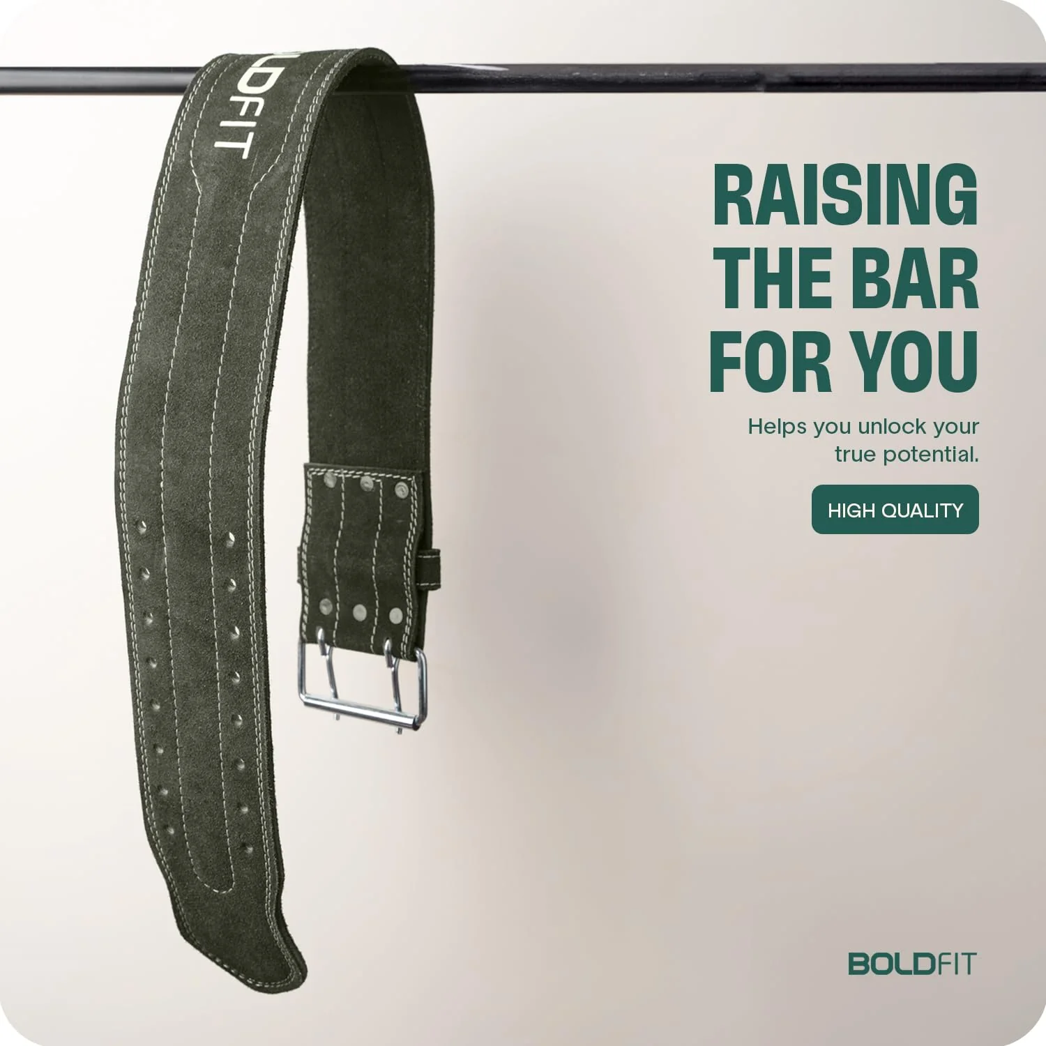 Weightlifting Gym Belt (Leather) - Image 7
