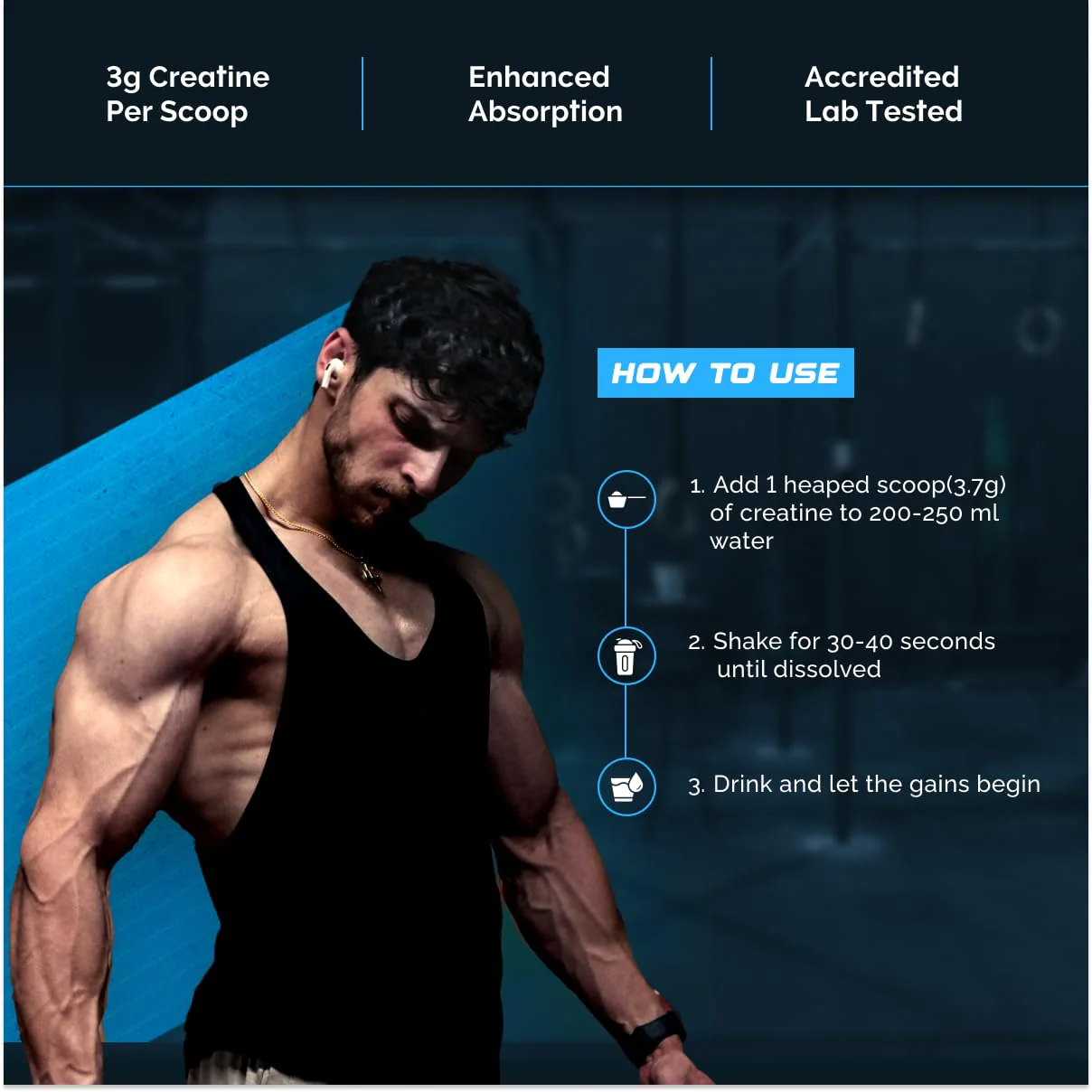 Wellcore Pure Micronised Creatine Monohydrate - Image 3