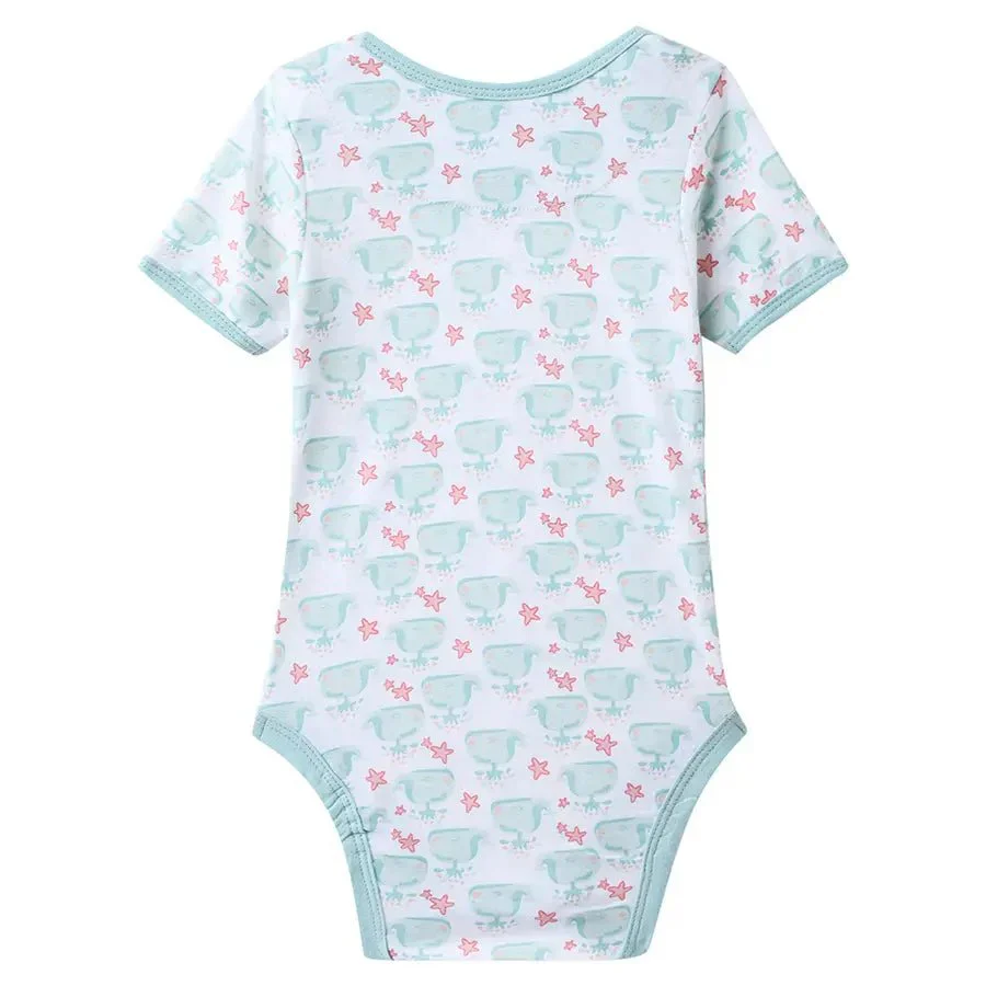 Whale Print Baby Boy Romper (Pack Of 3) - Image 6