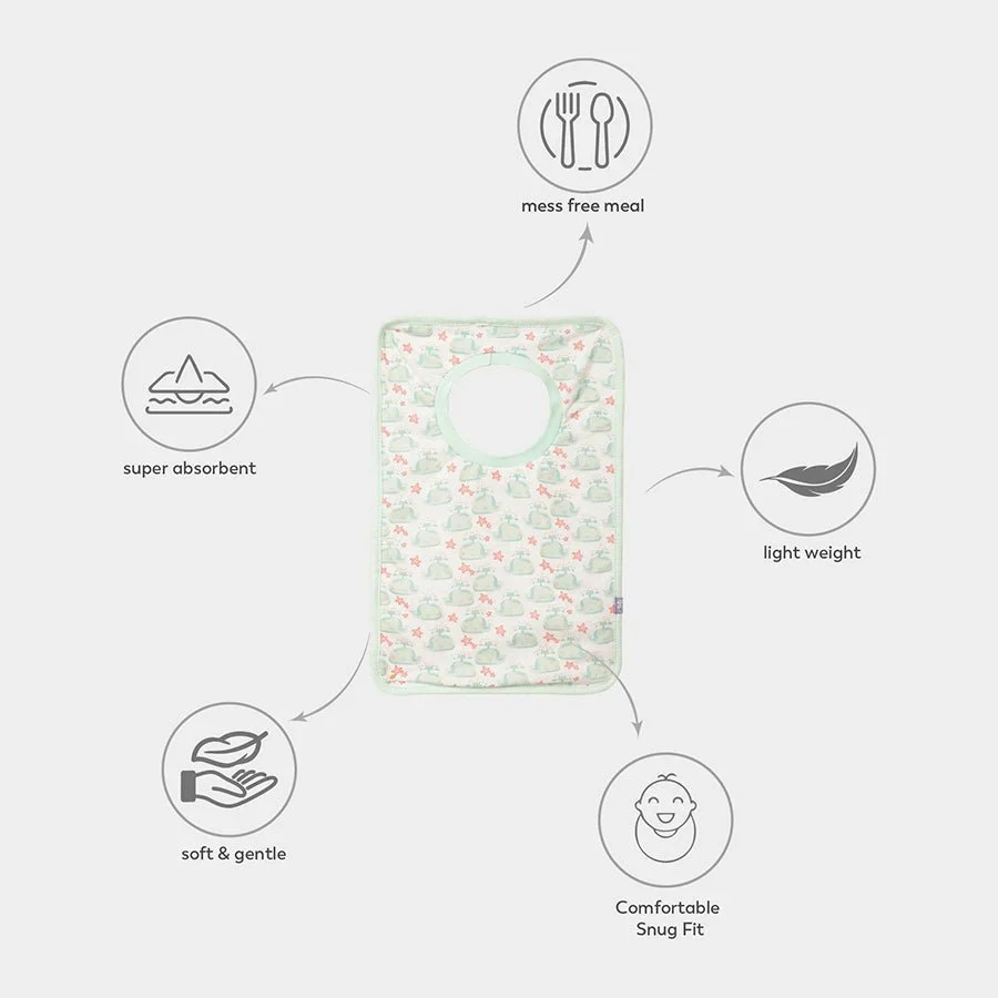 Whale Print Pop Over Baby Bibs (Pack Of 2) - Image 7