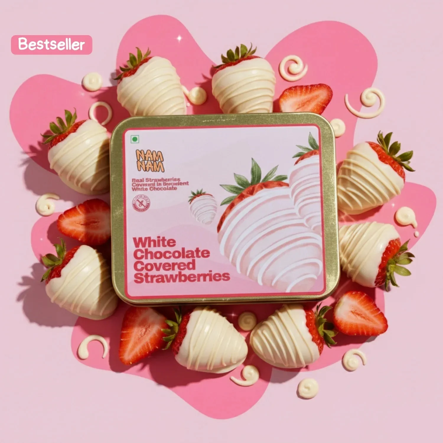 White Chocolate Covered Strawberries – Dipped in Belgian Couverture - Image 11