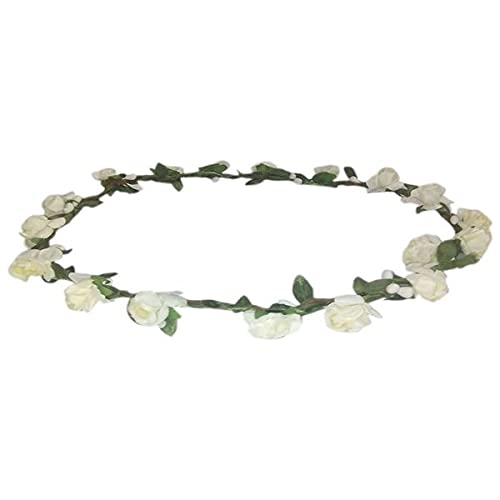 White Flower Tiara Crown Headband
