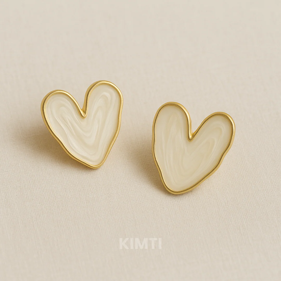 White Koral Dusk Stud Earring — Buy Any 5 for Rs. 599