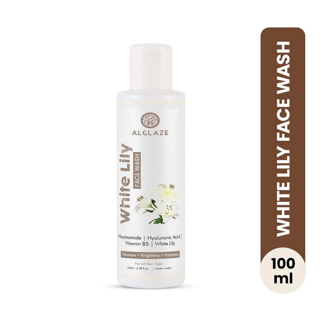 White Lily Face Wash | Niacinamide, Hyaluronic Acid & Vitamin B5  @ 1 (Exclusive) - Image 4