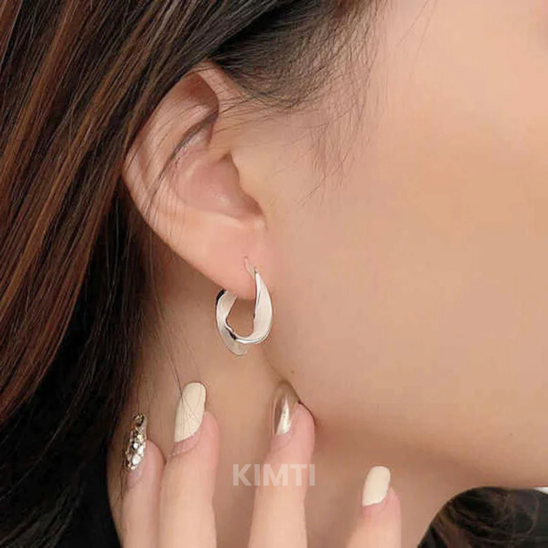 White Twisted Hoops Earring — Buy Any 5 for Rs. 599 - Image 12