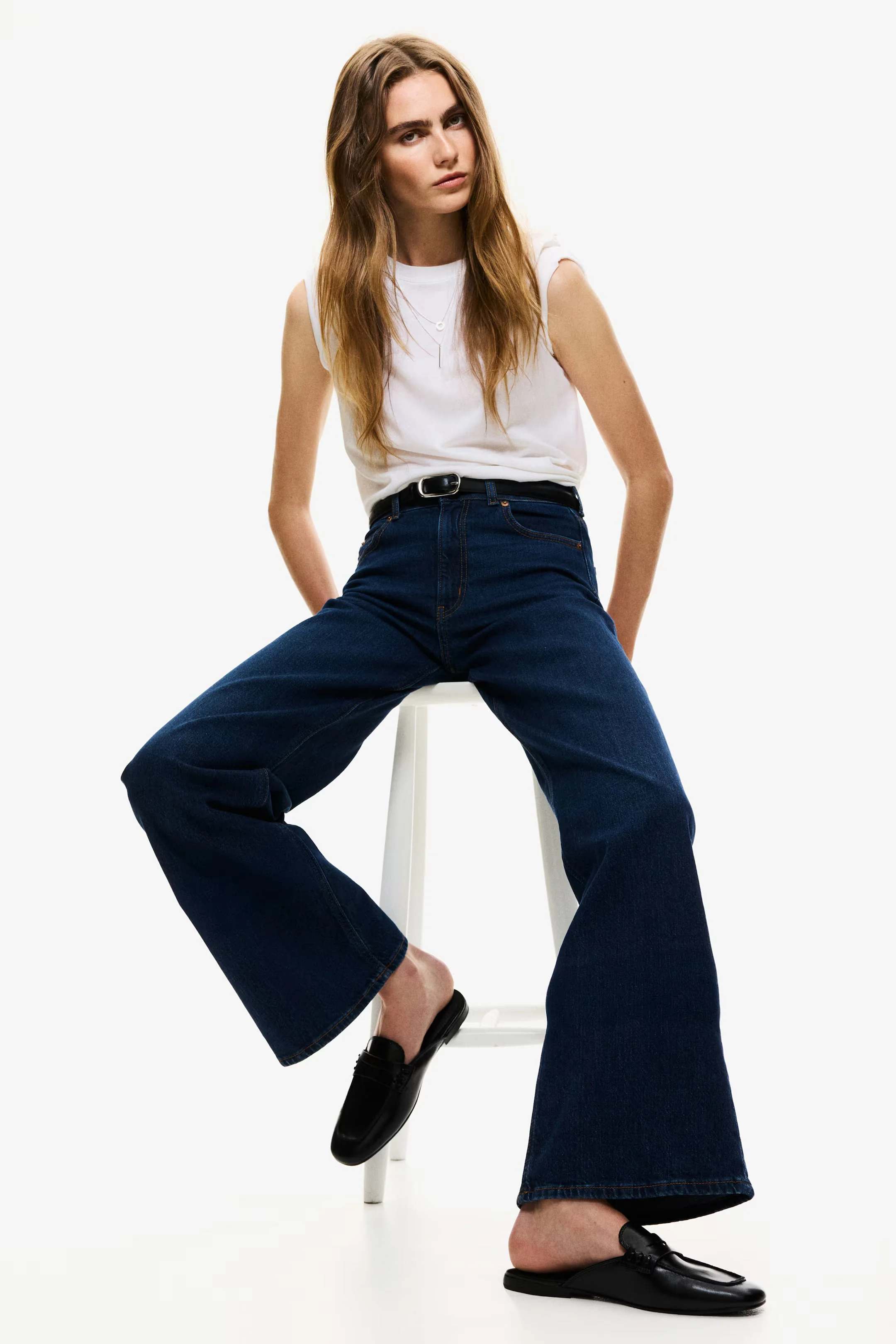 WIDE LEG HIGHWAISTED JEANS - Image 5