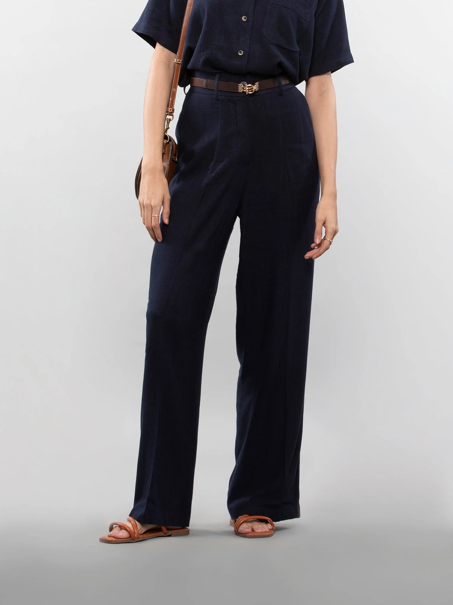 Wide-leg linen pants - Image 13