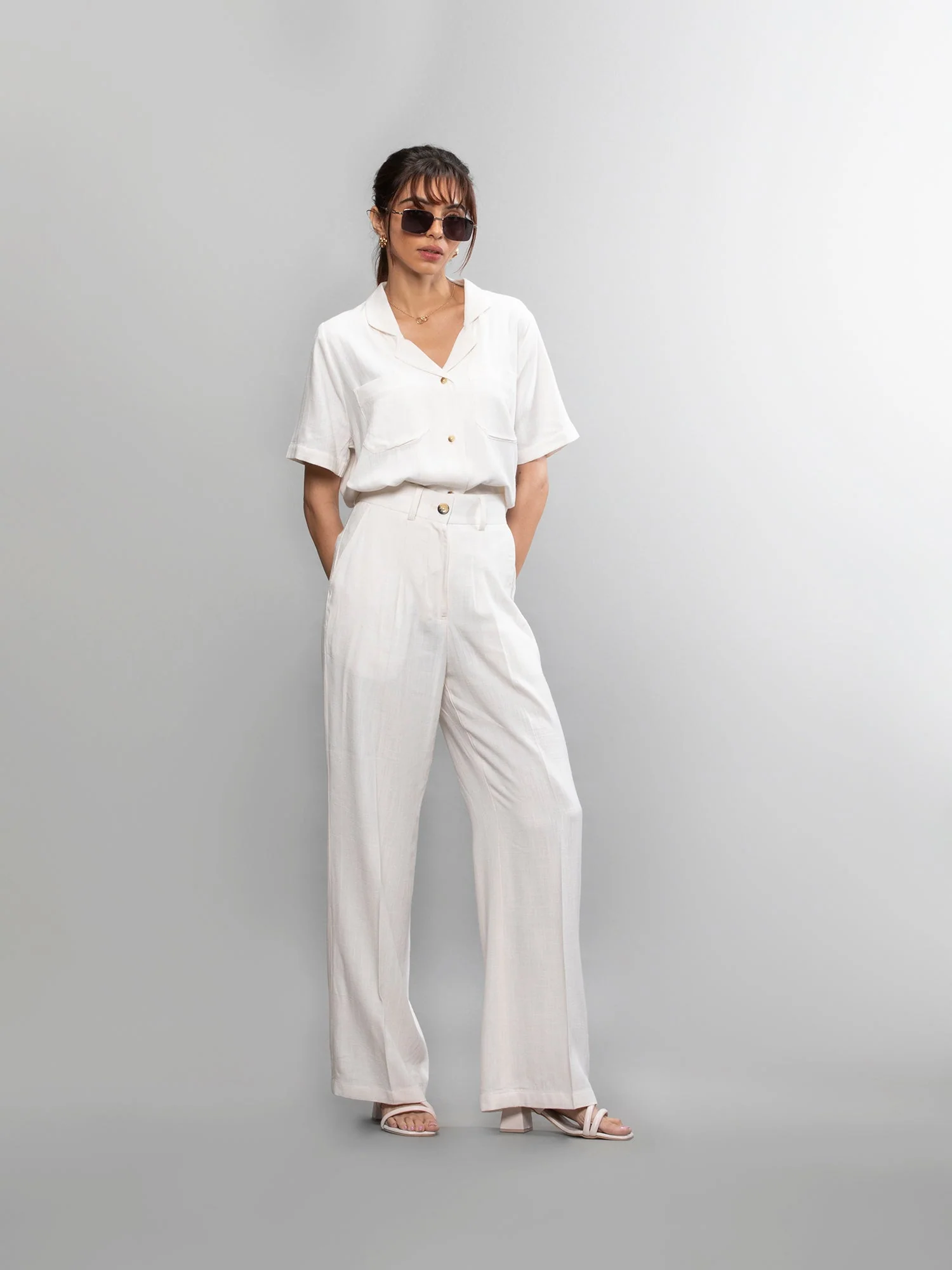 Wide-leg linen pants - Image 27