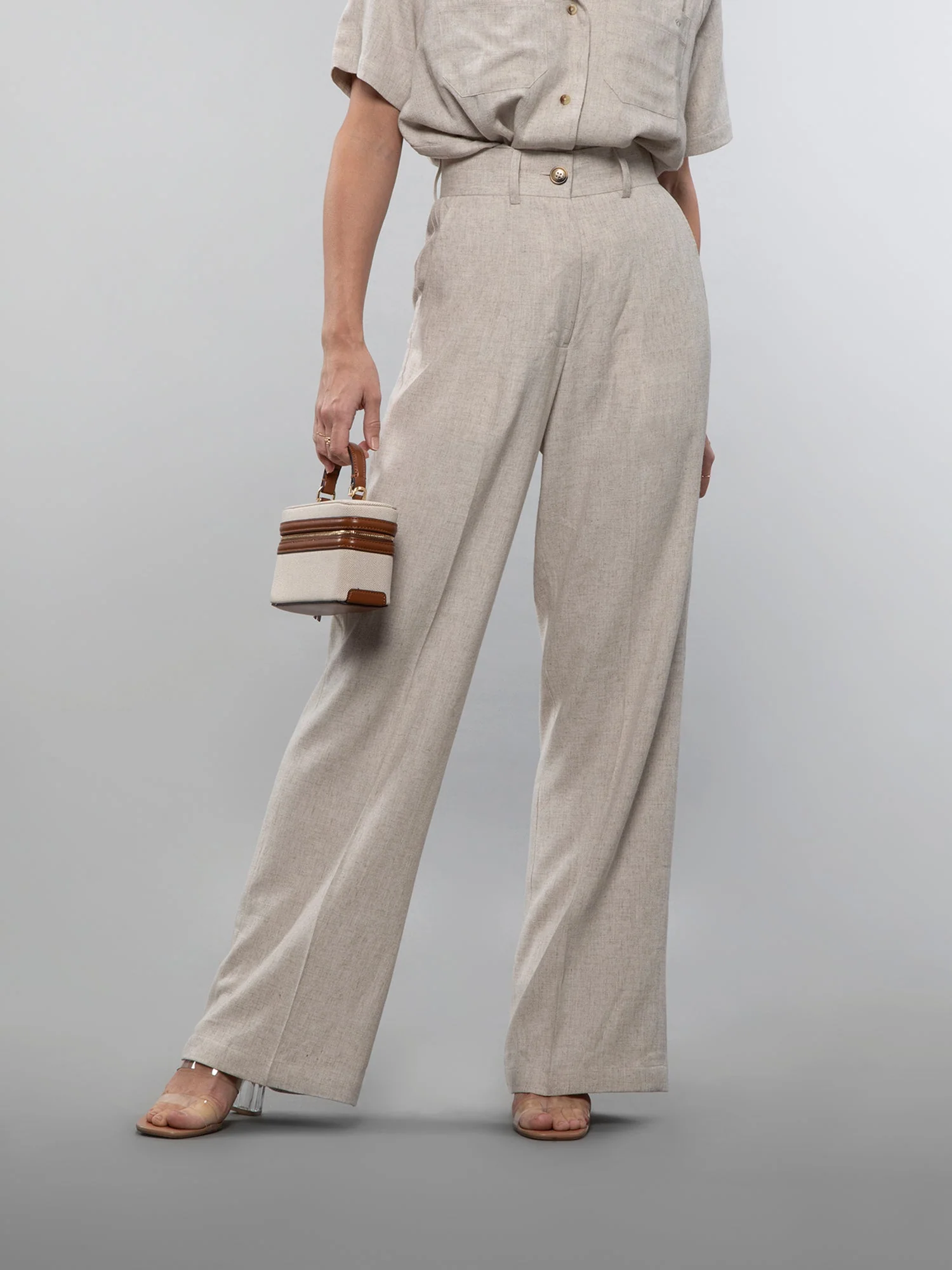 Wide-leg linen pants - Image 18
