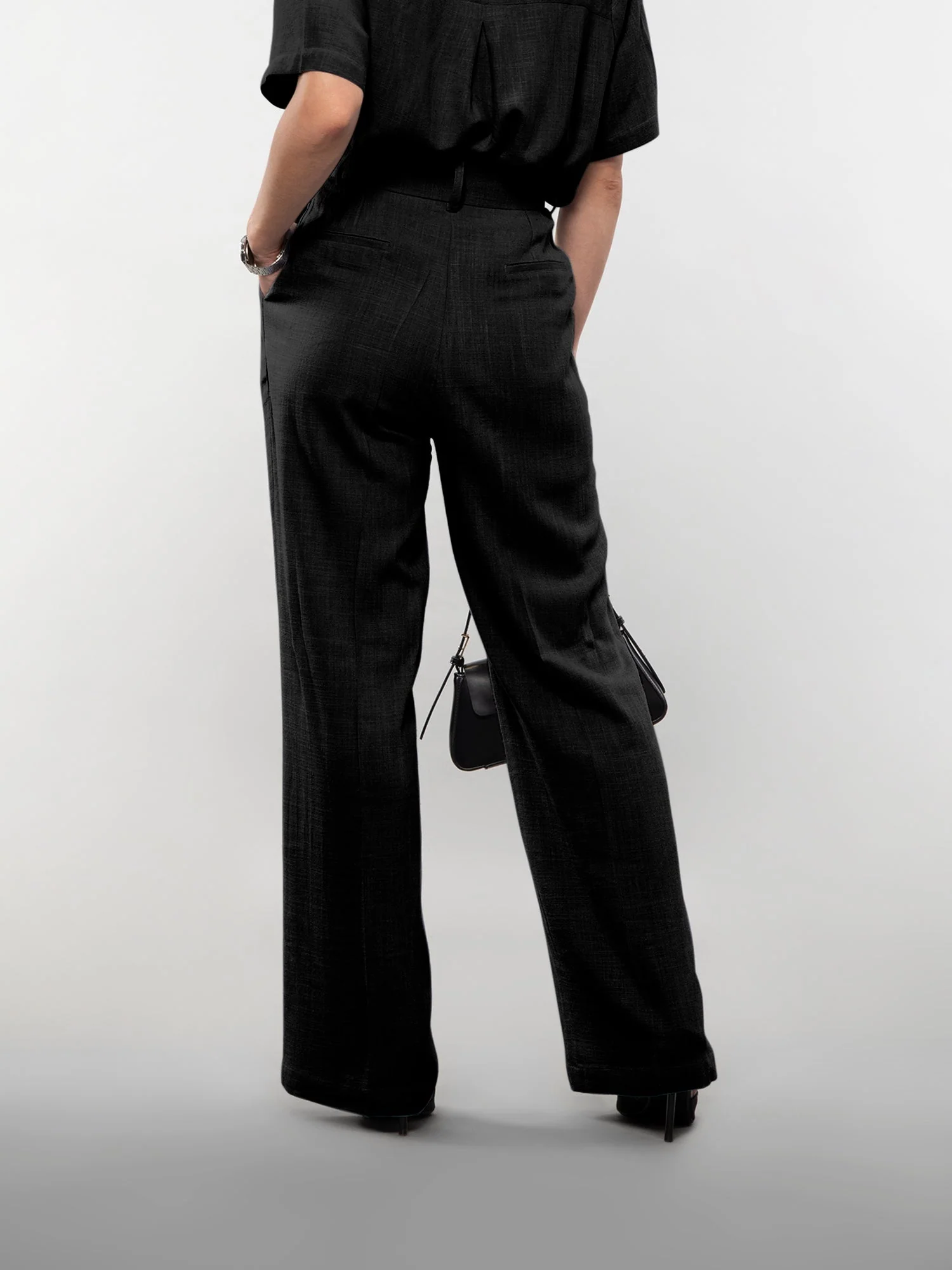 Wide-leg linen pants - Image 15