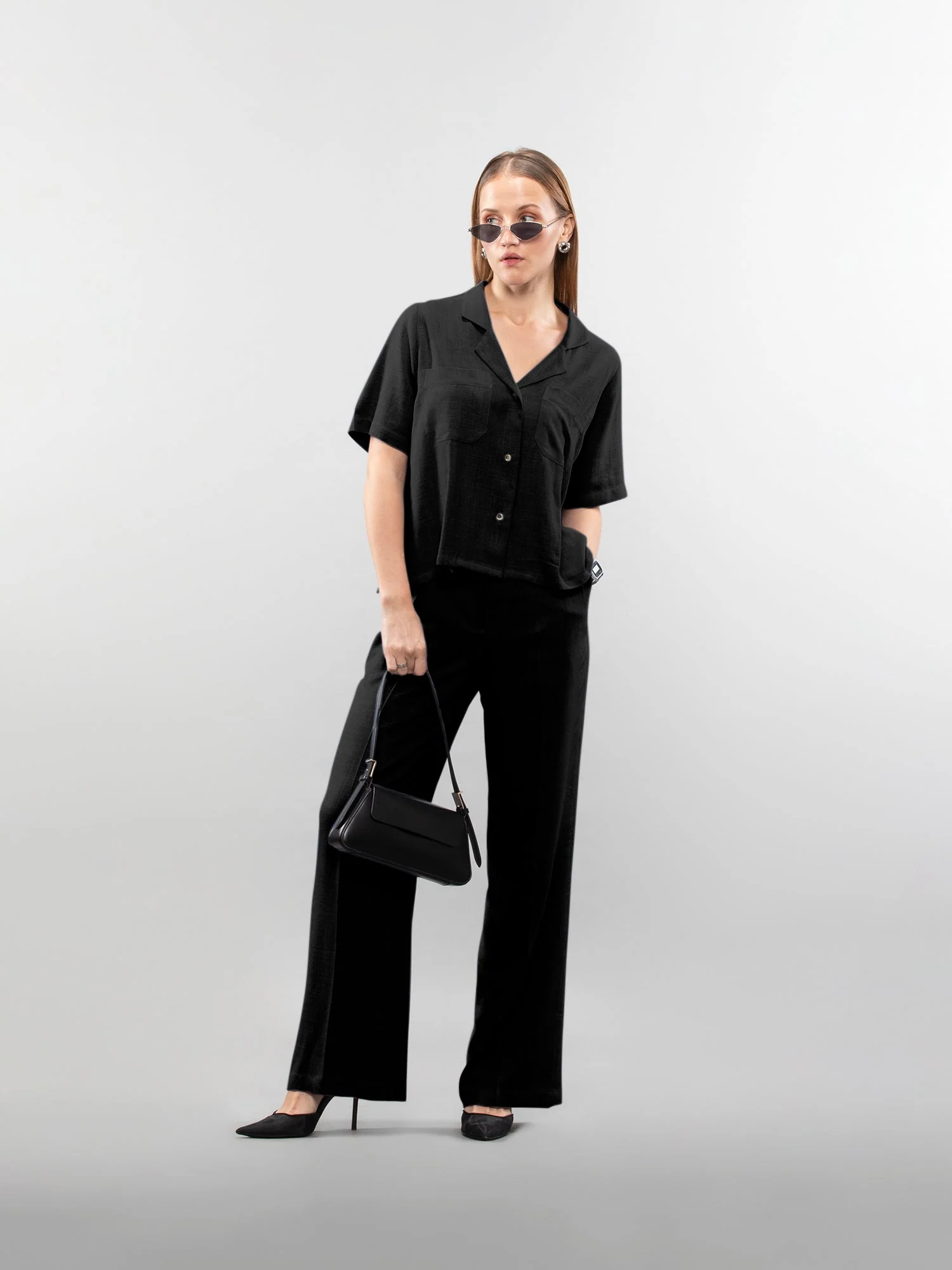 Wide-leg linen pants - Image 16