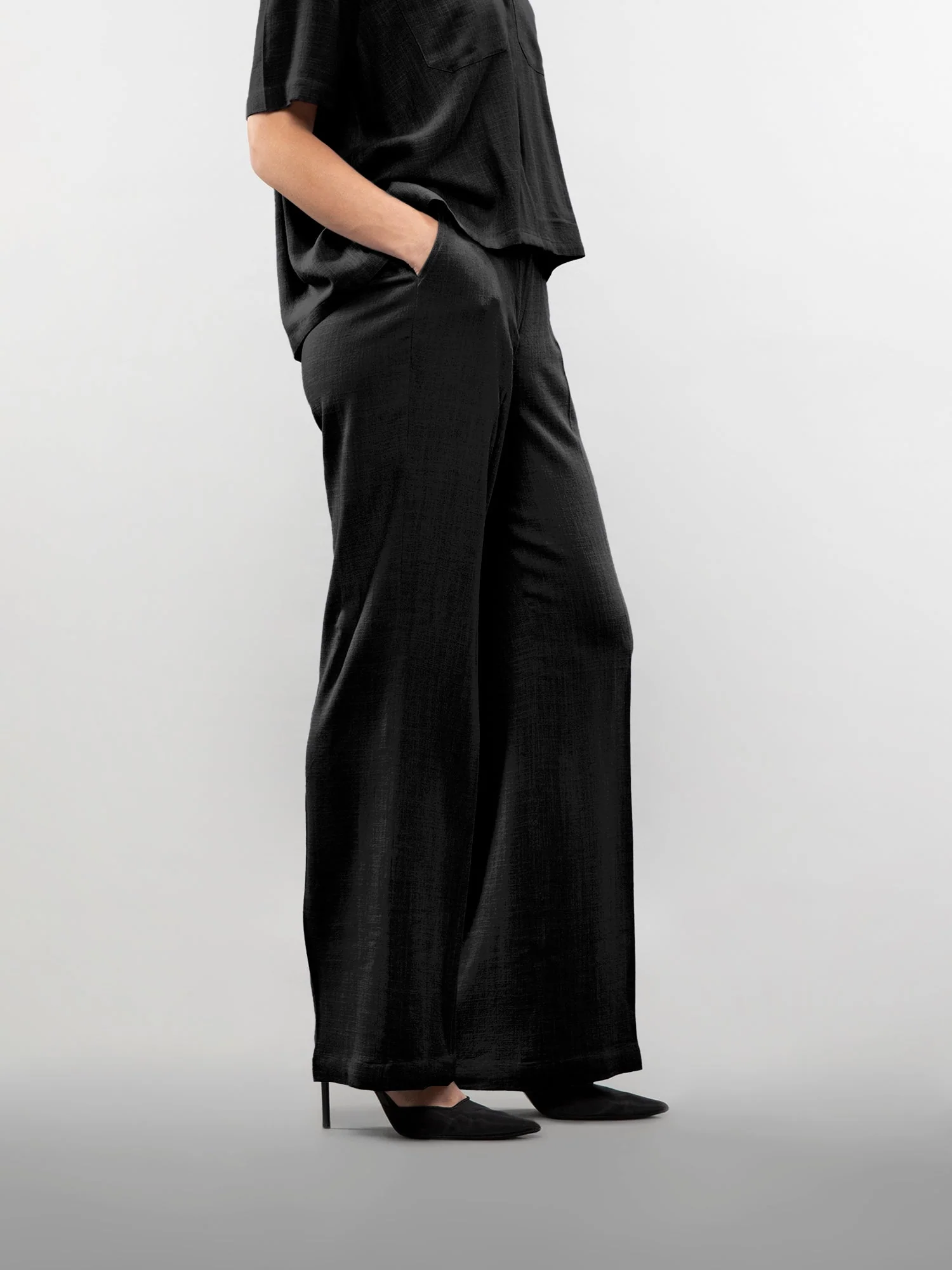 Wide-leg linen pants - Image 35