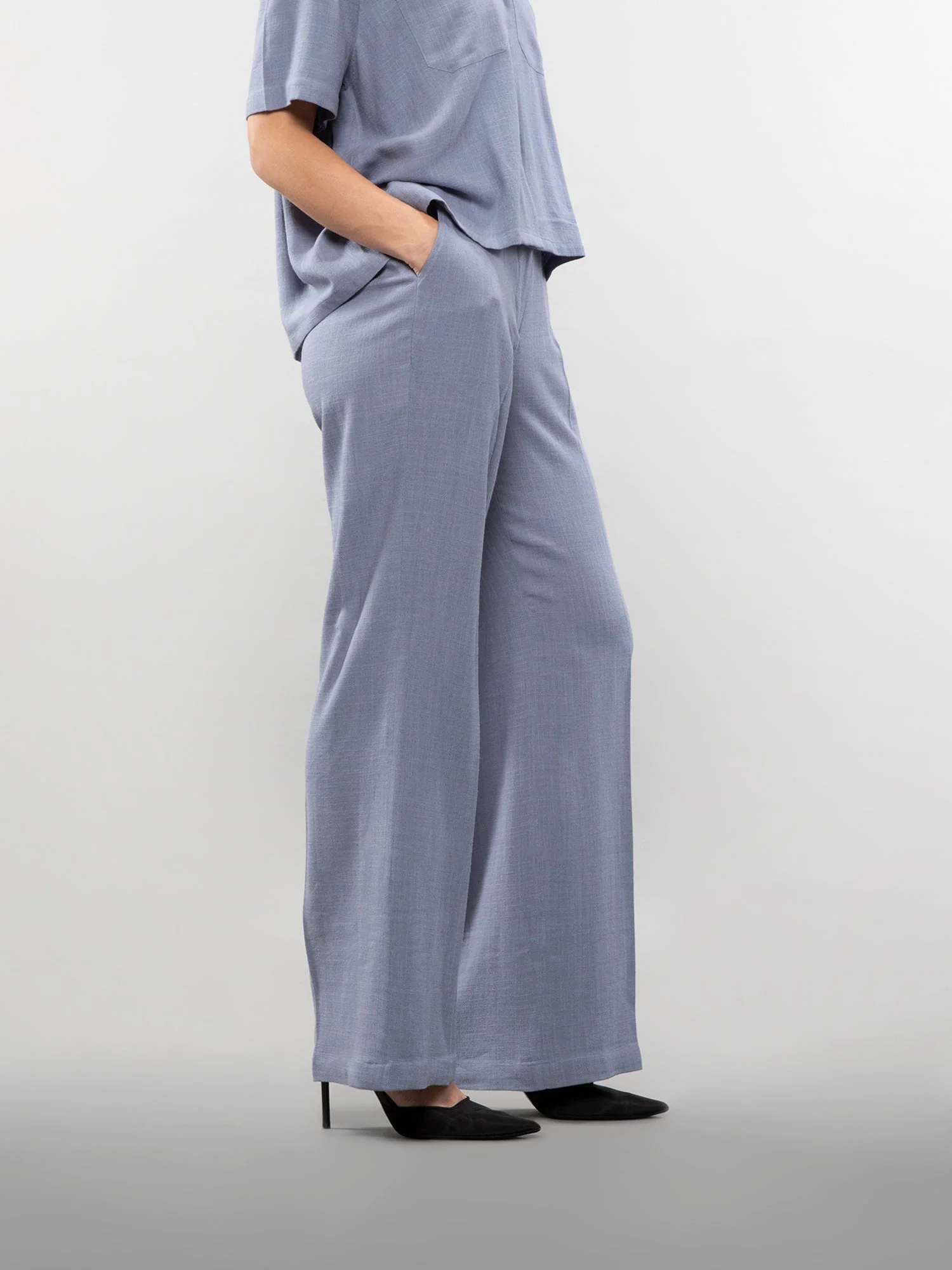 Wide-leg linen pants - Image 17