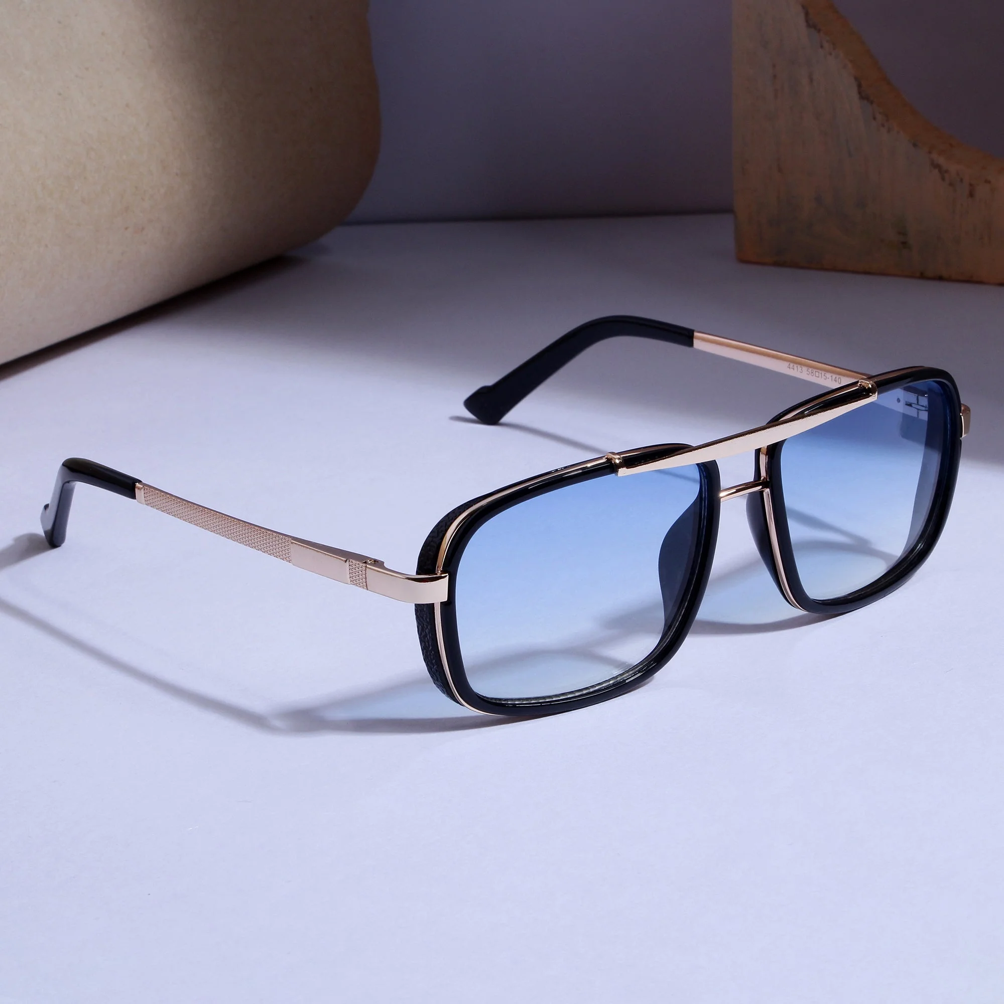 Wild Edition Gold Blue Sunglasses - Image 4