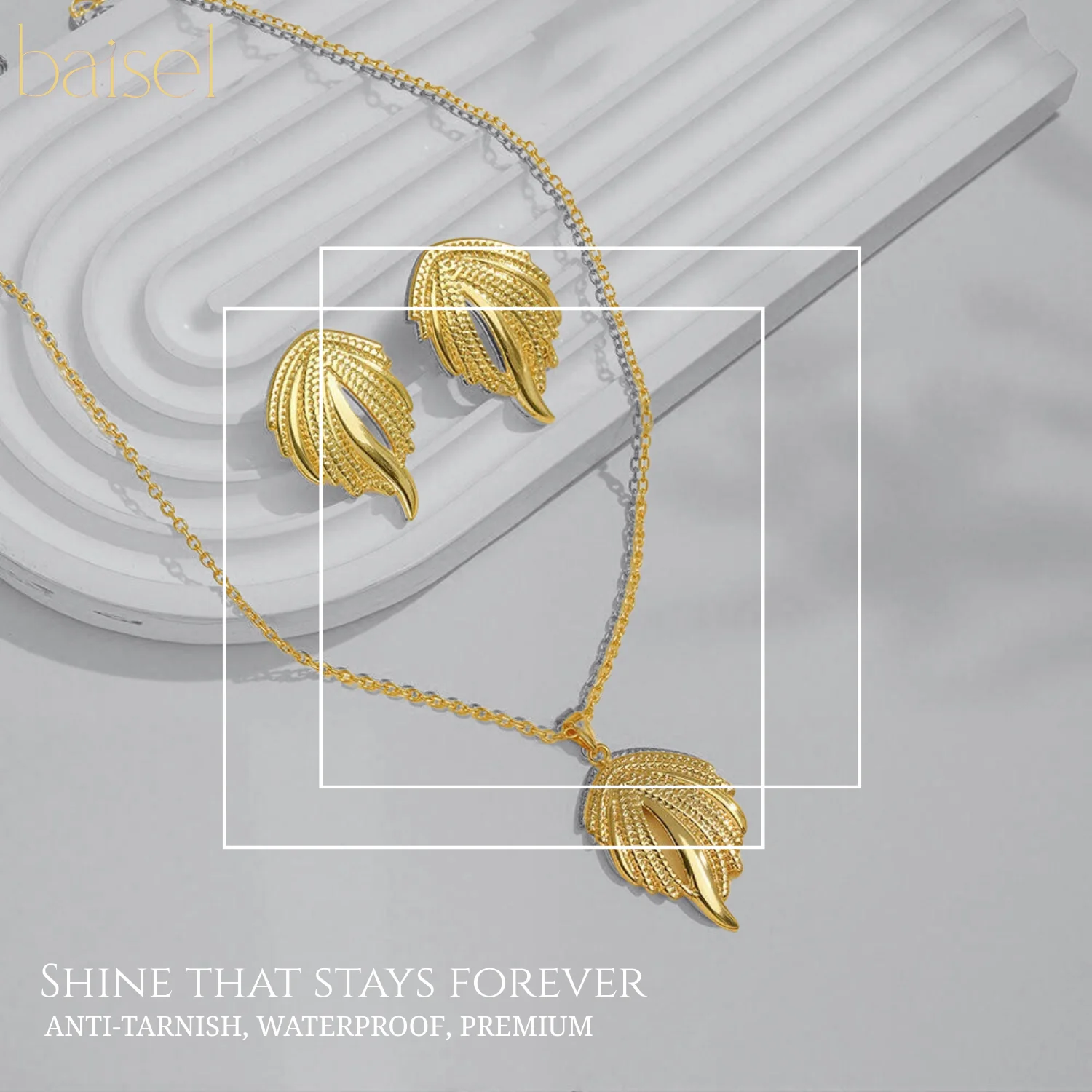 Winged Grace Necklace & Earring Set - Image 3