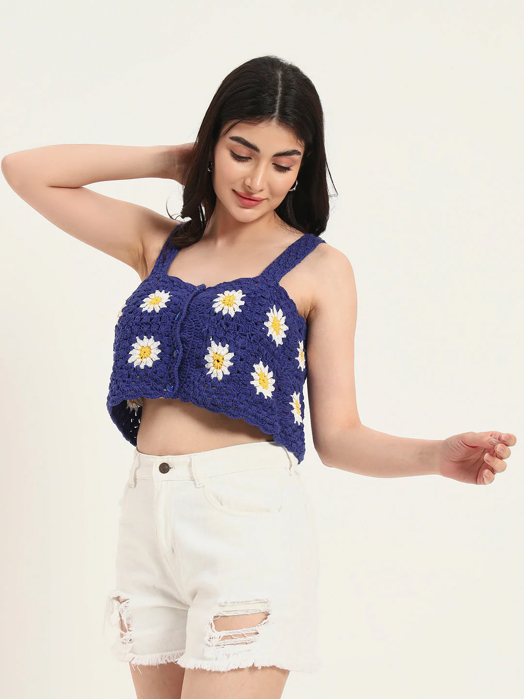 Wisteria Crochet Handmade Top - Image 5