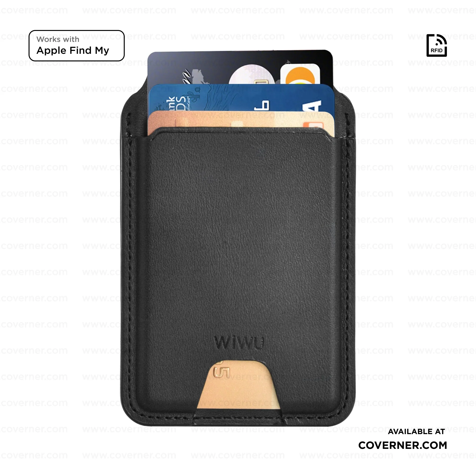 WIWU Mag Wallet FM MW-005 Slim Magnetic Wallet with Apple Find My & RFID – Sold by Coverner India - Image 14