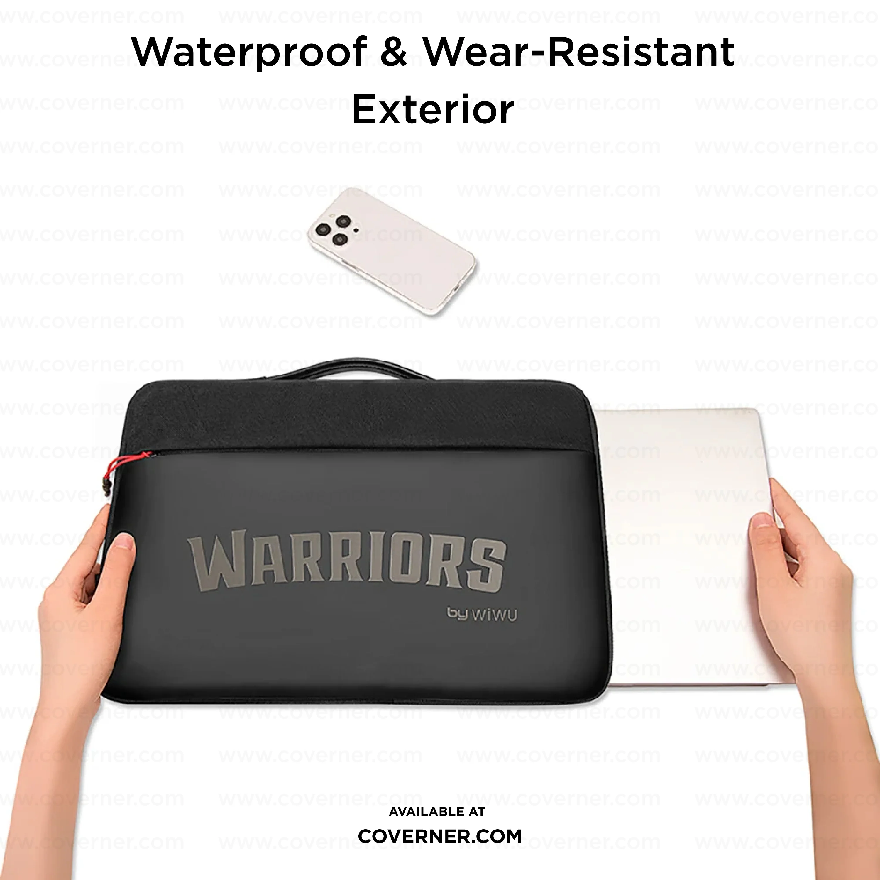 WiWU Warriors Laptop Sleeve – Waterproof Upto 14-Inch Devices with Cordura Nylon & YKK Zipper | Coverner India - Image 6