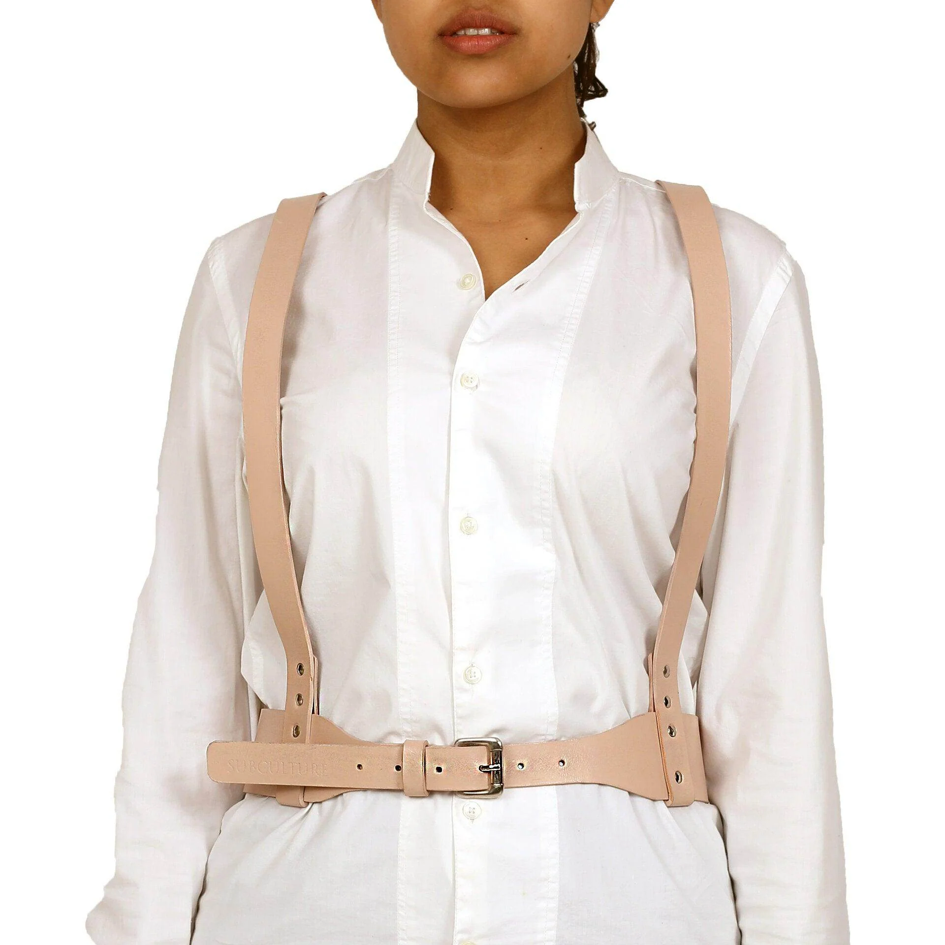 WOMEN'S LEATHER SHOULDER SUSPENDER HARNESS