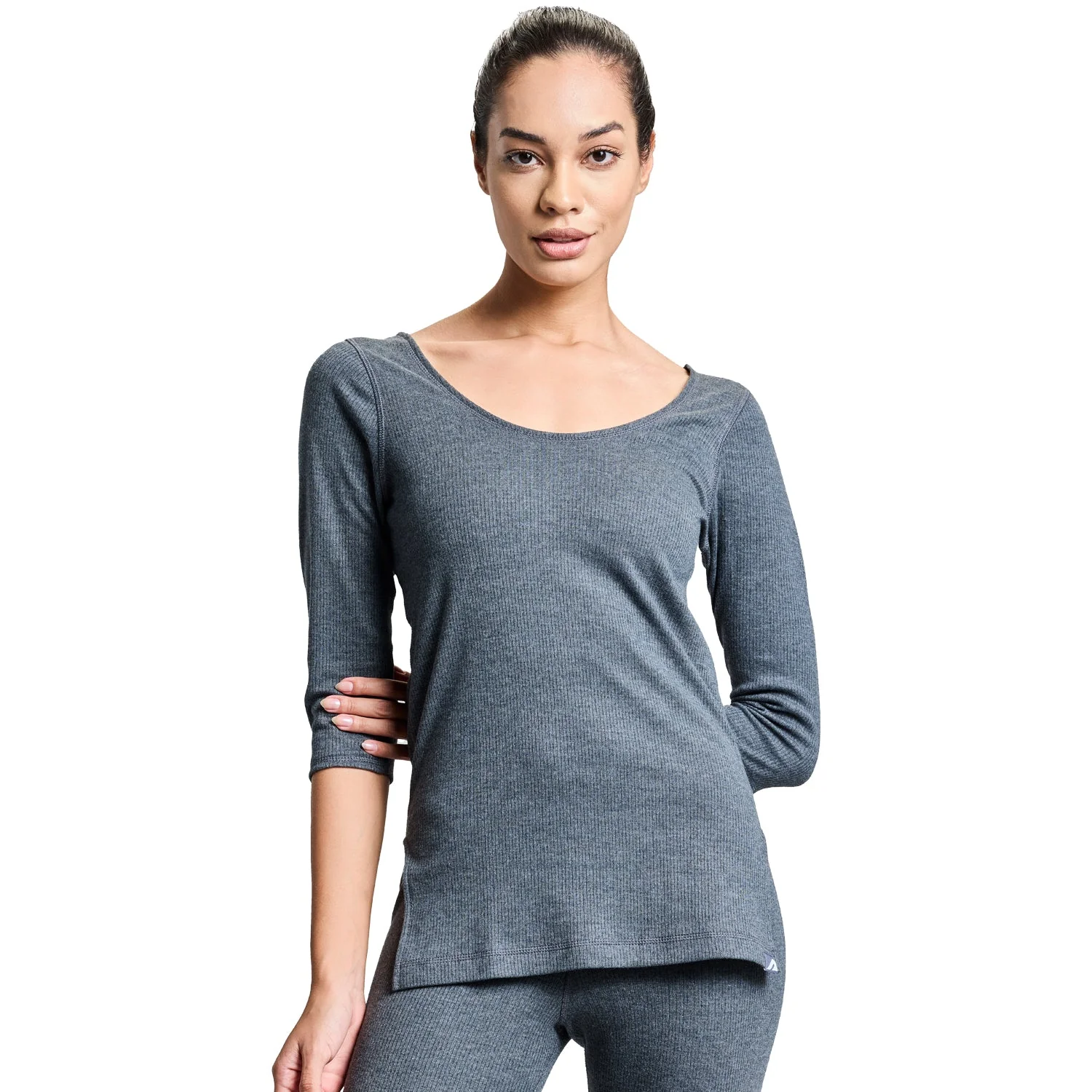 Womens ThermaCore Thermal Top - Grey - Image 7