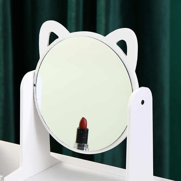 Wooden Assembling Makeup Mirror with Drawer & Storage 23pc set - Image 8