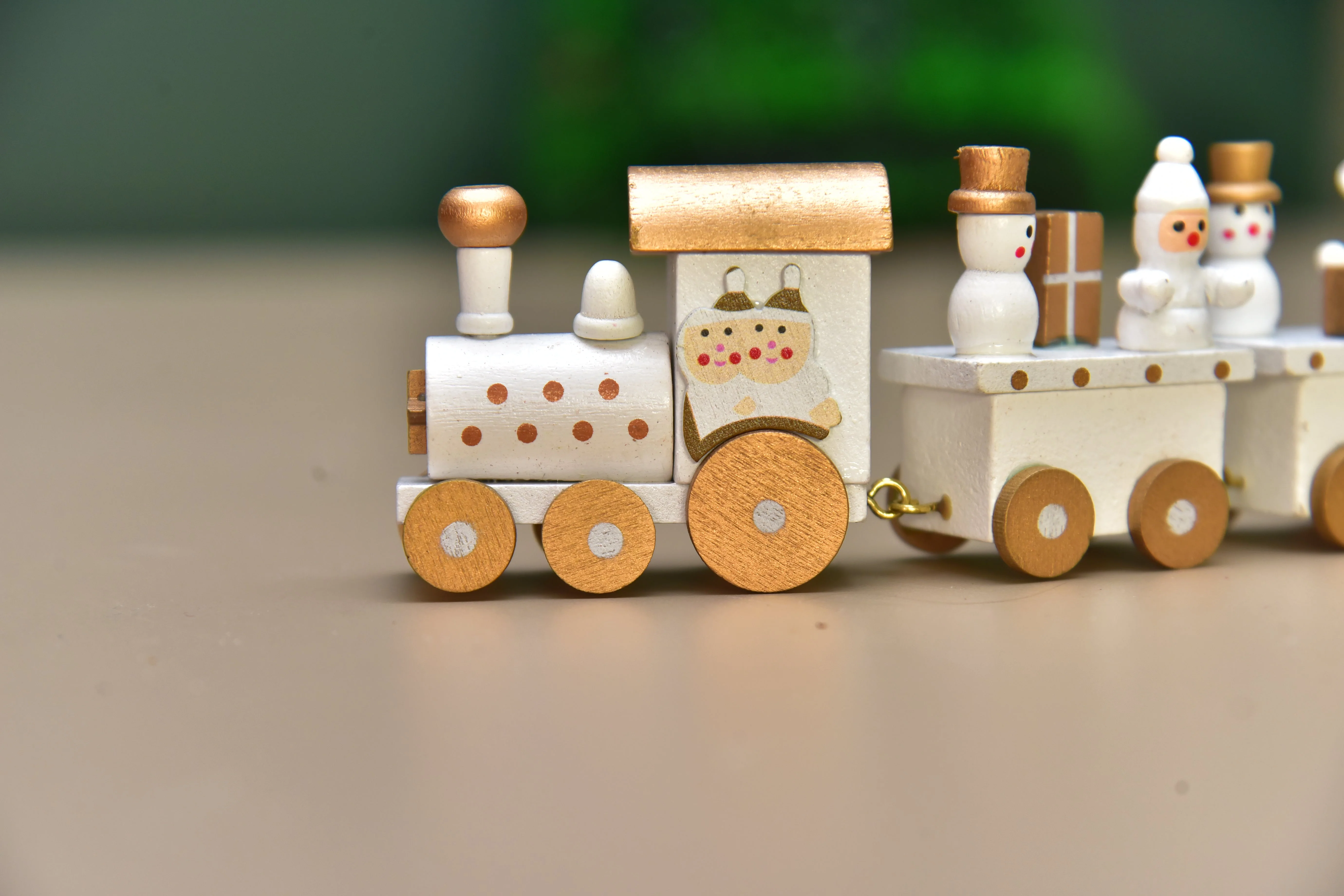 wooden Christmas train for decoration - Image 5